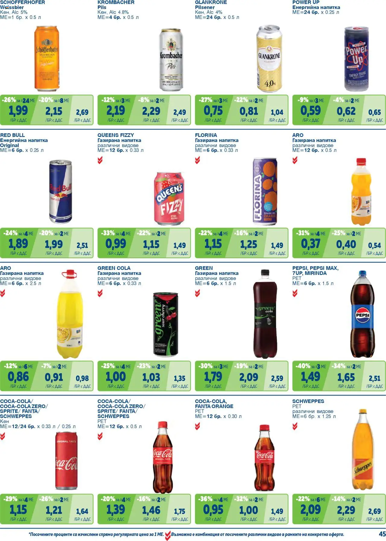 {H1} | Страница: 45 | Продукти: Енергийна напитка, Кен, Напитка