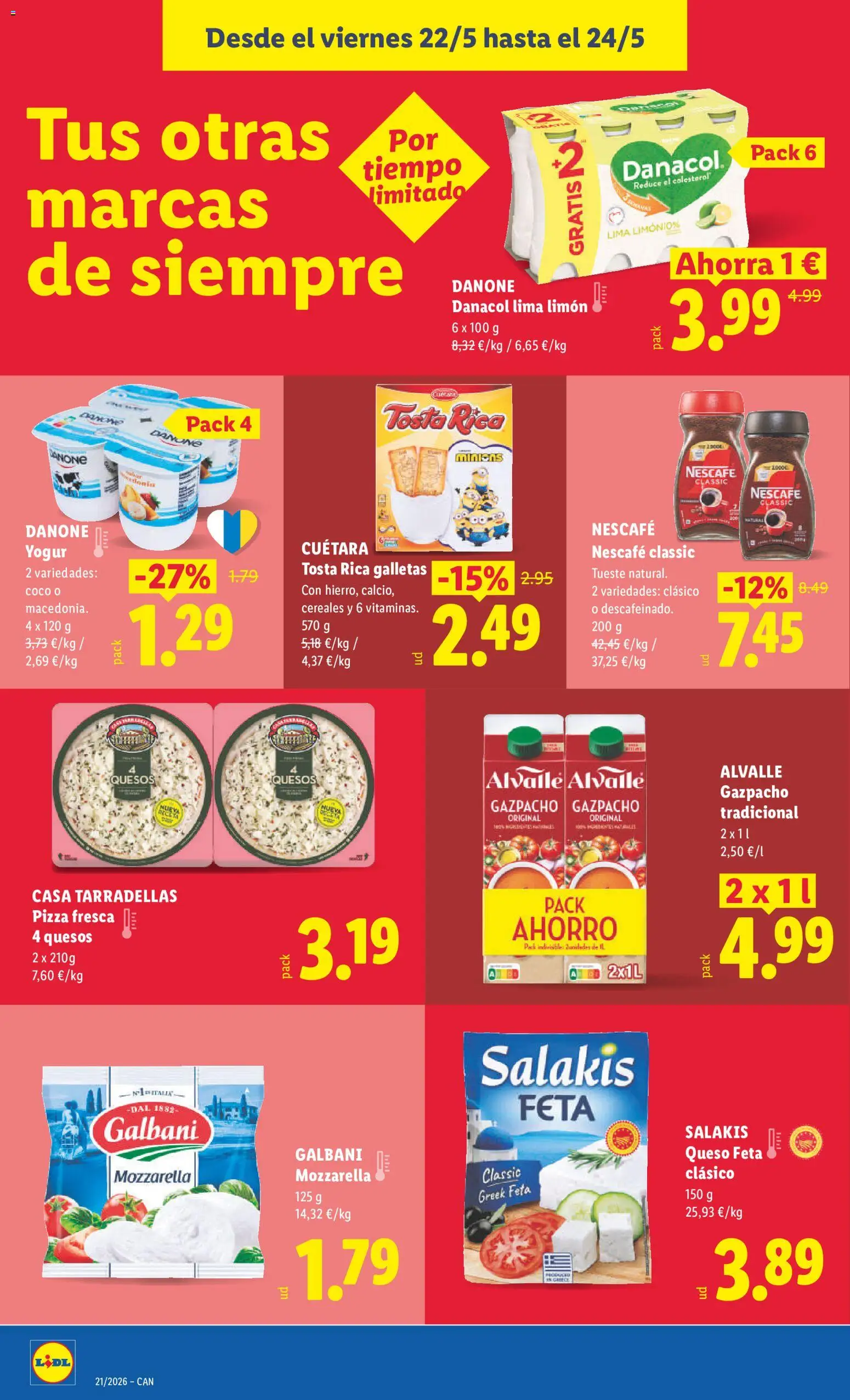 Lidl folleto │ válido desde el 18.05.2026 | Página: 36 | Productos: Queso, Yogur, Cereales, Gazpacho