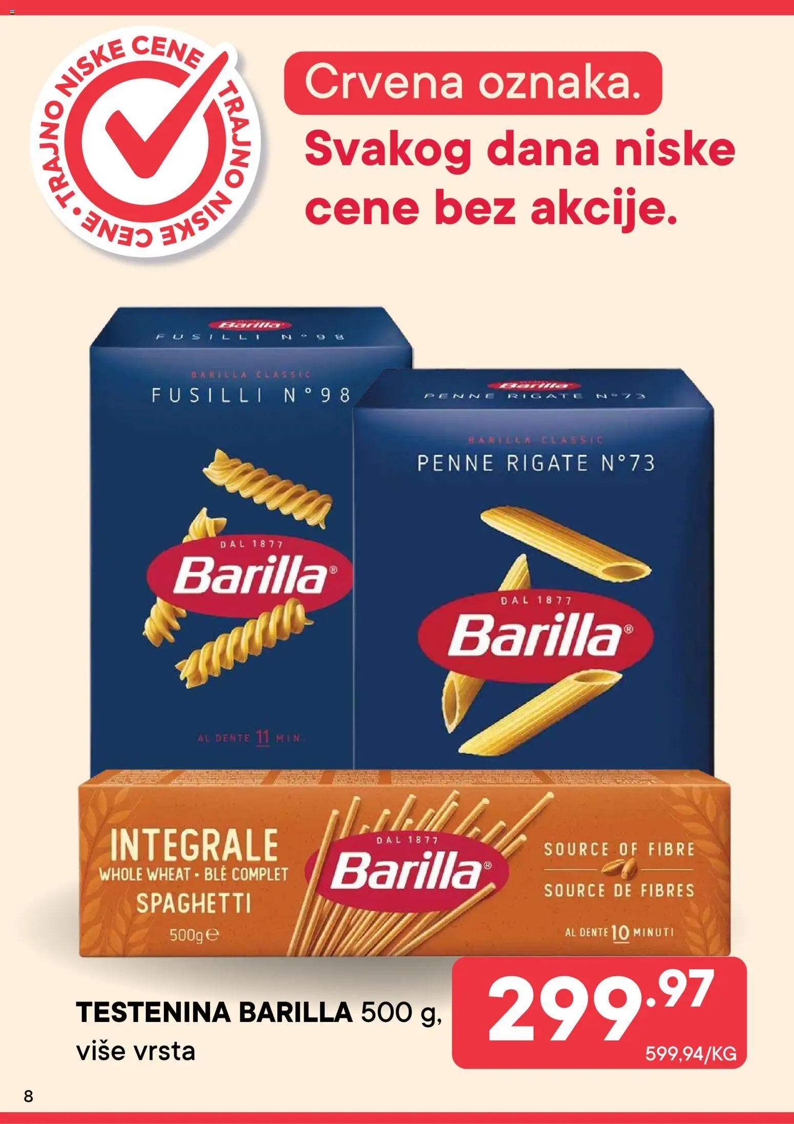 PerSu katalog - važi od 01.08.2026 | Strana: 8 | Proizvode: Testenina, Barilla