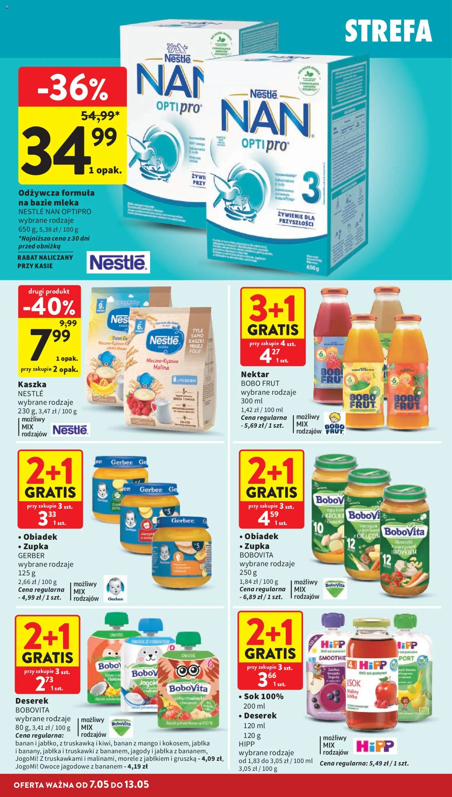 Intermarche gazetka od 07.05.2026 | Strona: 36 | Produkty: Gruszka, Sok, Krem, Owoce