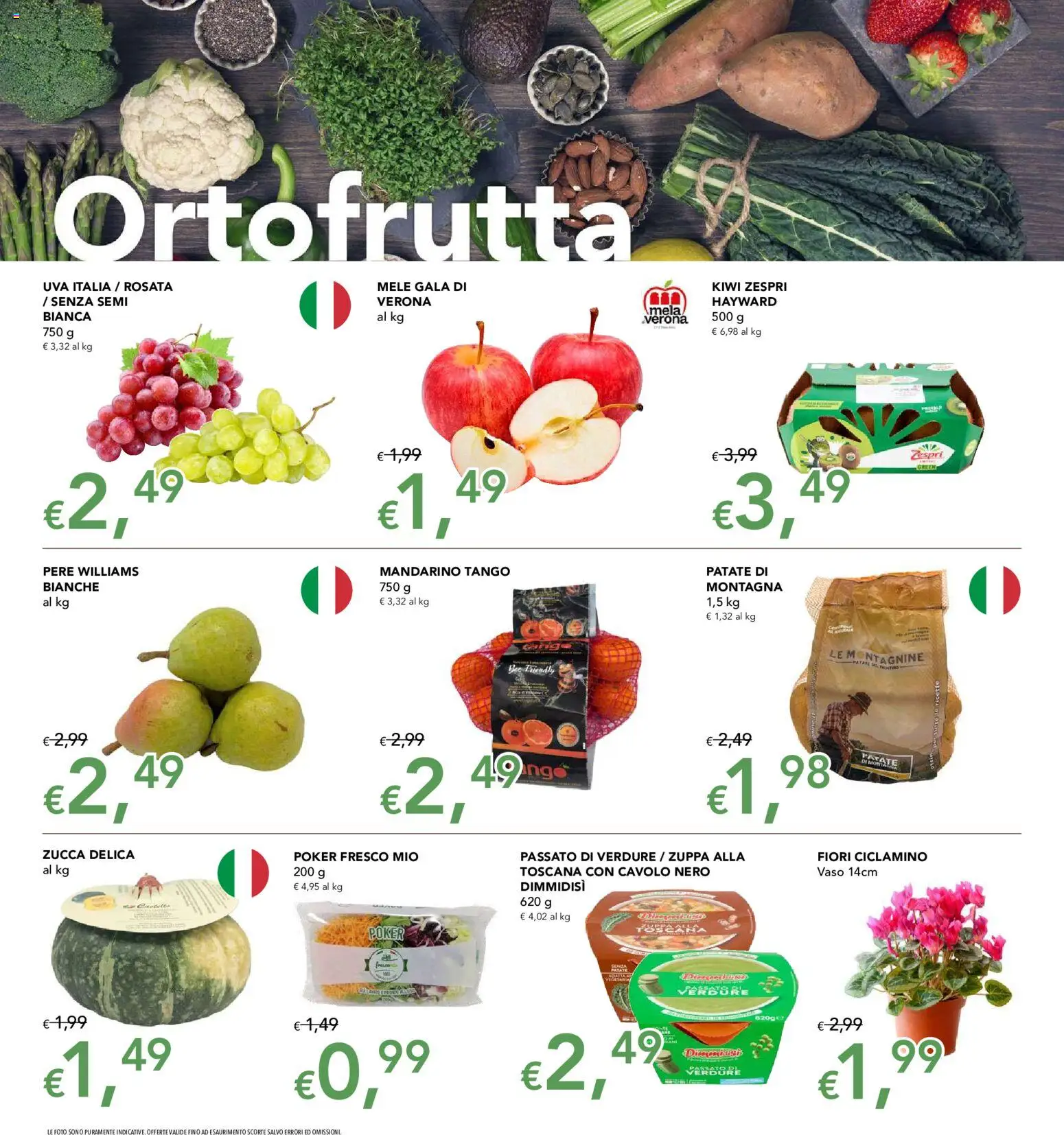 Volantino Migross del 24/09/2026 | Pagina: 2 | Prodotti: Pere, Patate, Cavolo, Fiori