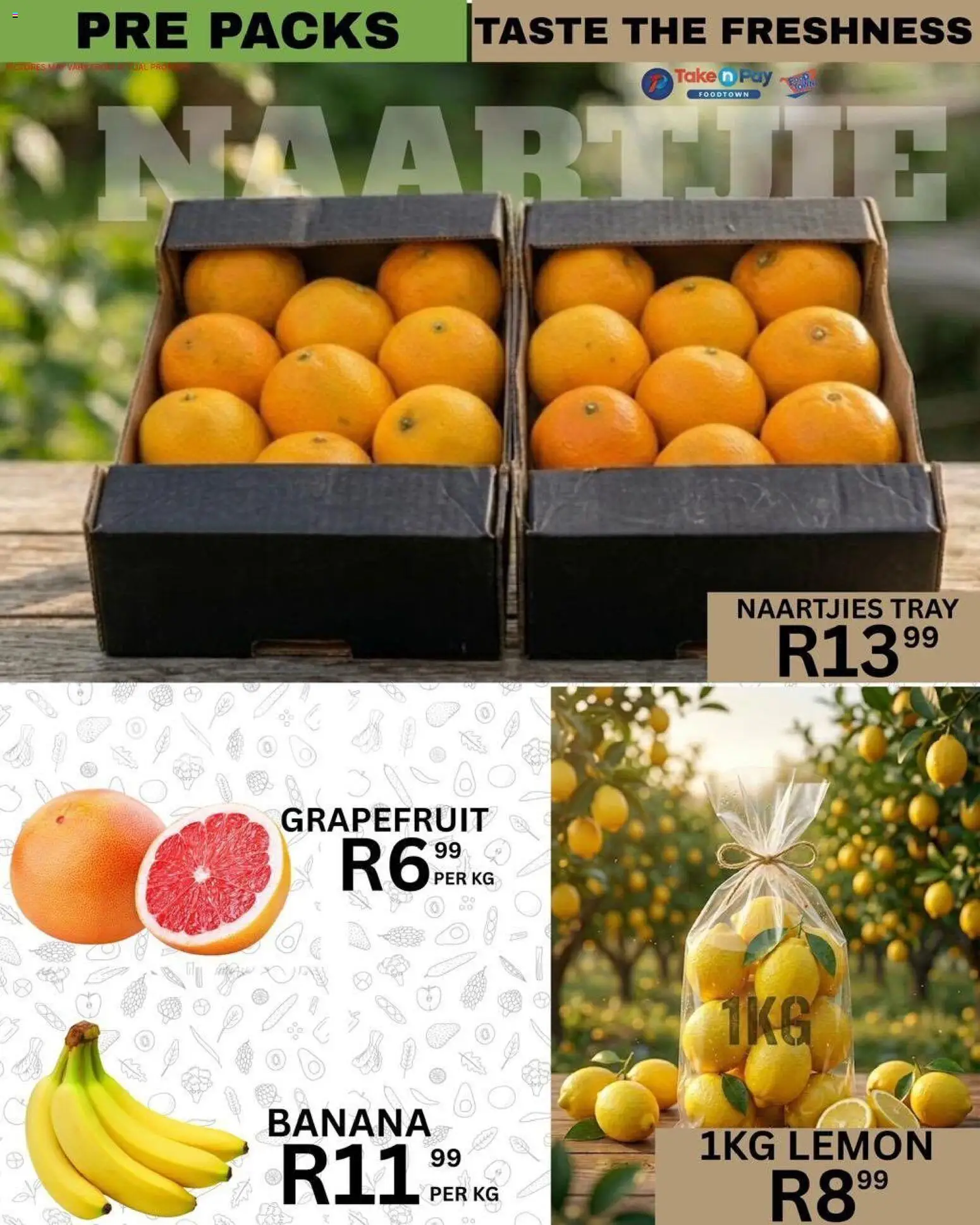 New Take n Pay catalogue – valid from 07.06.2026 | Page: 4 | Products: Tray, Grapefruit, Lemon