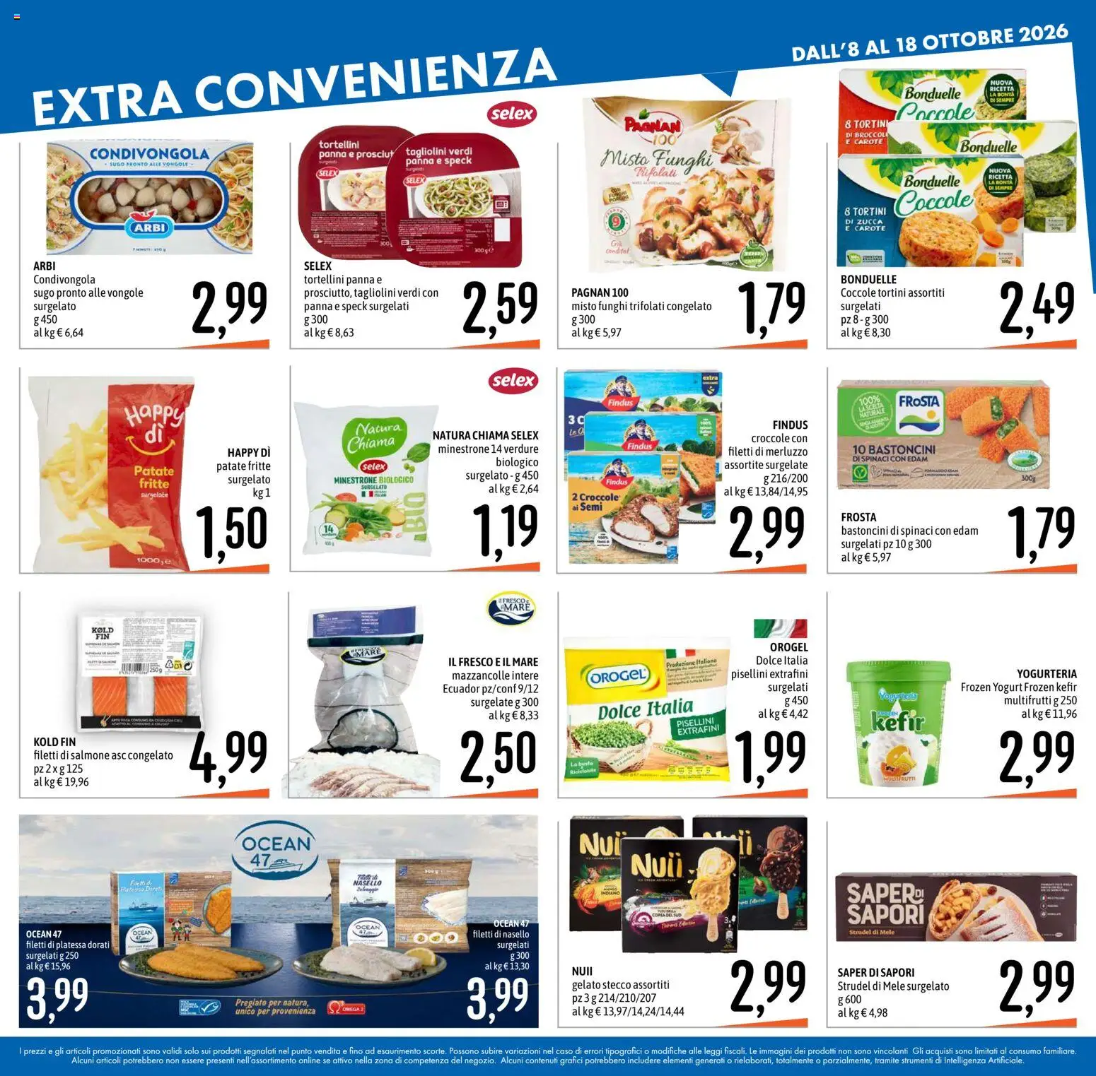 Volantino Emisfero del 08/10/2026 | Pagina: 16 | Prodotti: Speck, Panna, Edam, Sugo