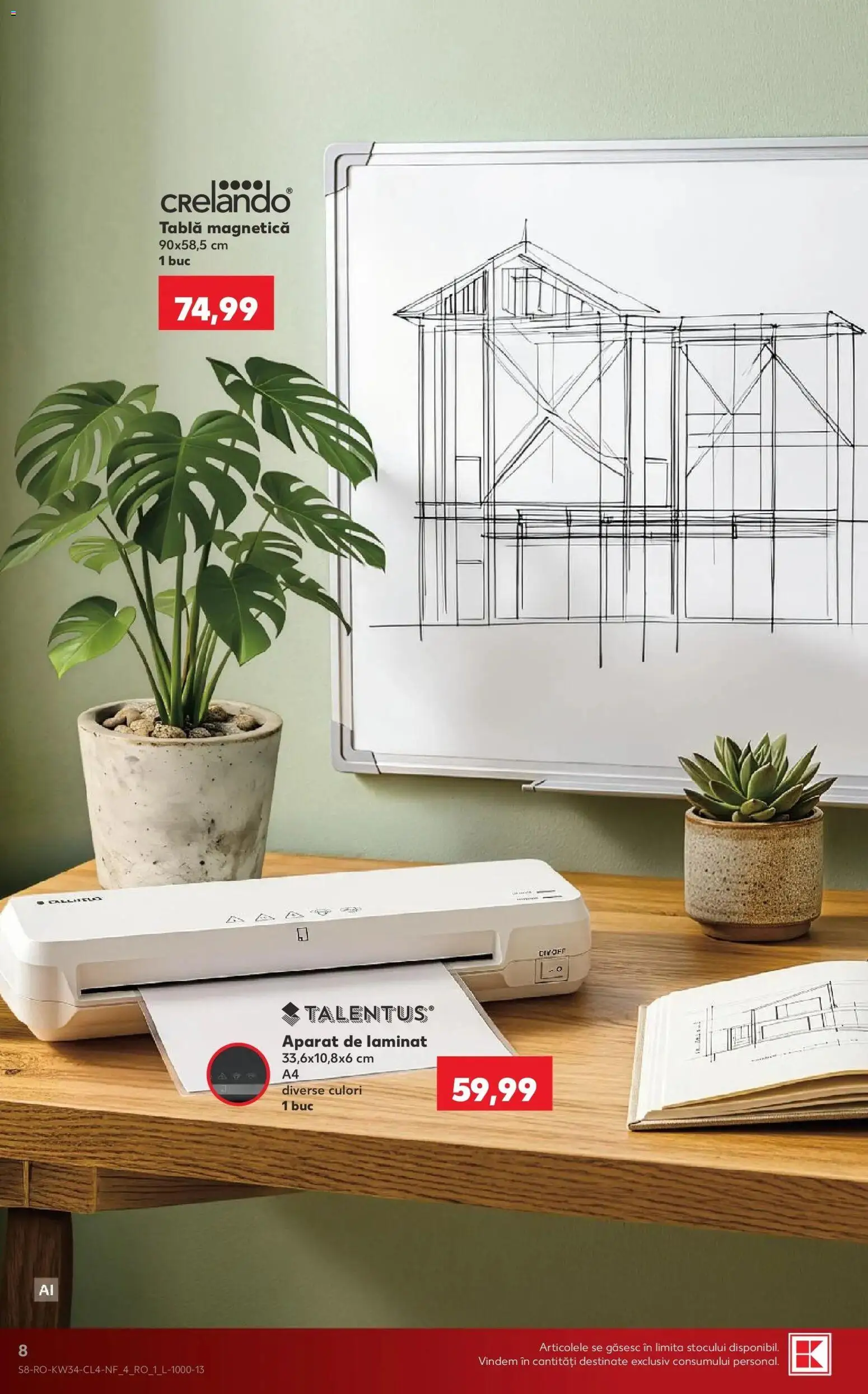 Kaufland Domnesti 19.08.2026 - Revista si Oferta | Pagină: 8 | Produse: Tablă, Aparat