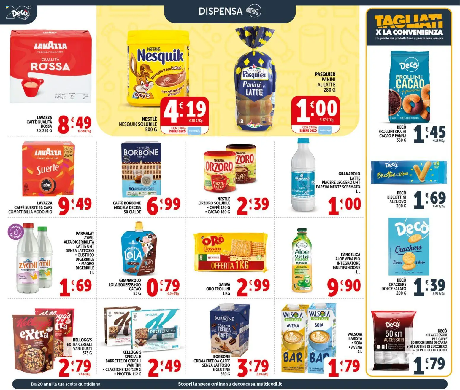 Volantino Decò del 20.05.2026 | Pagina: 12 | Prodotti: Cacao, Lavazza, Aloe vera, Frollini