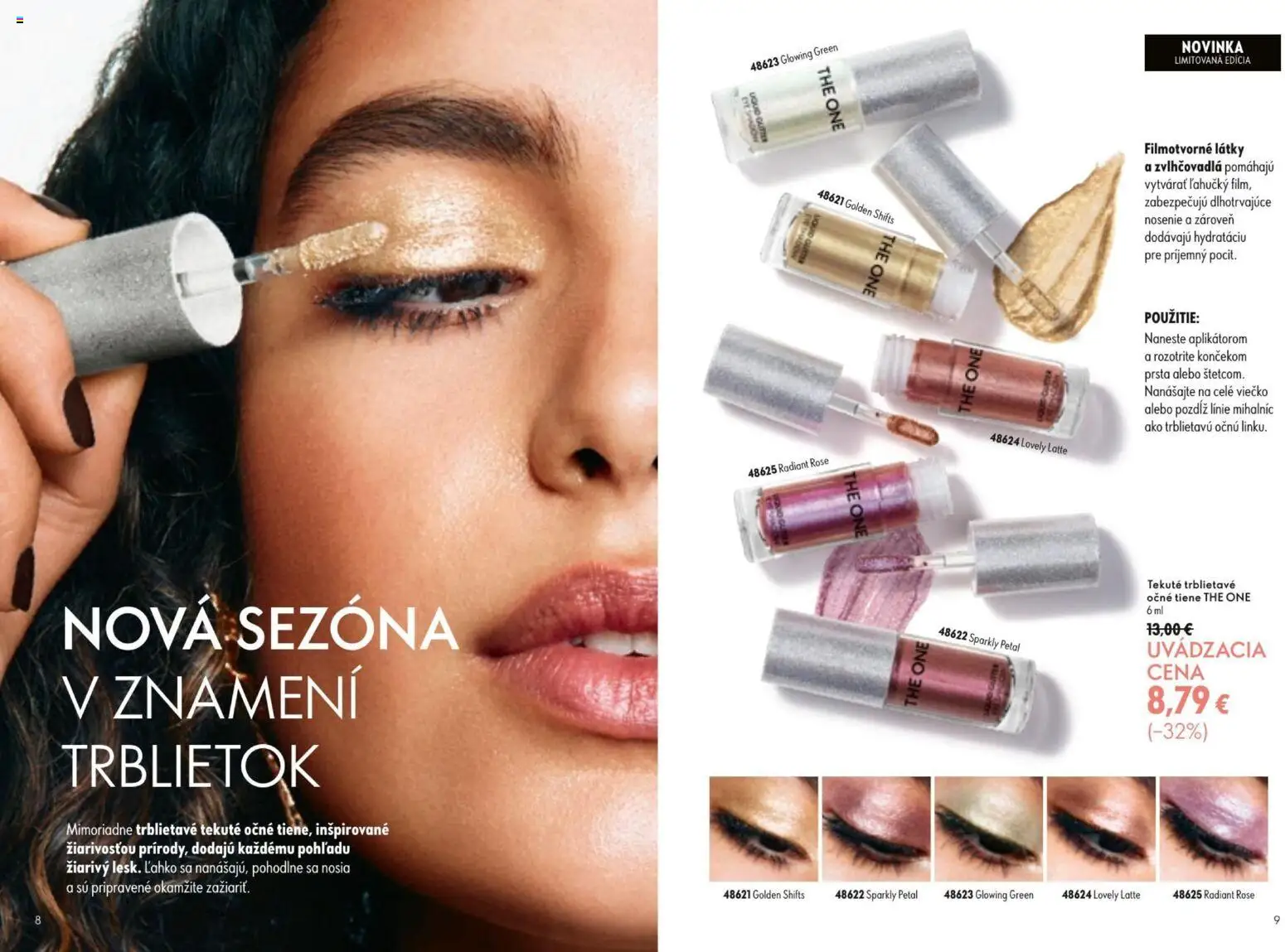 Nové Oriflame akcie – leták je platný od 09.09.2026 | Strana: 5 | Produkty: Očné tiene