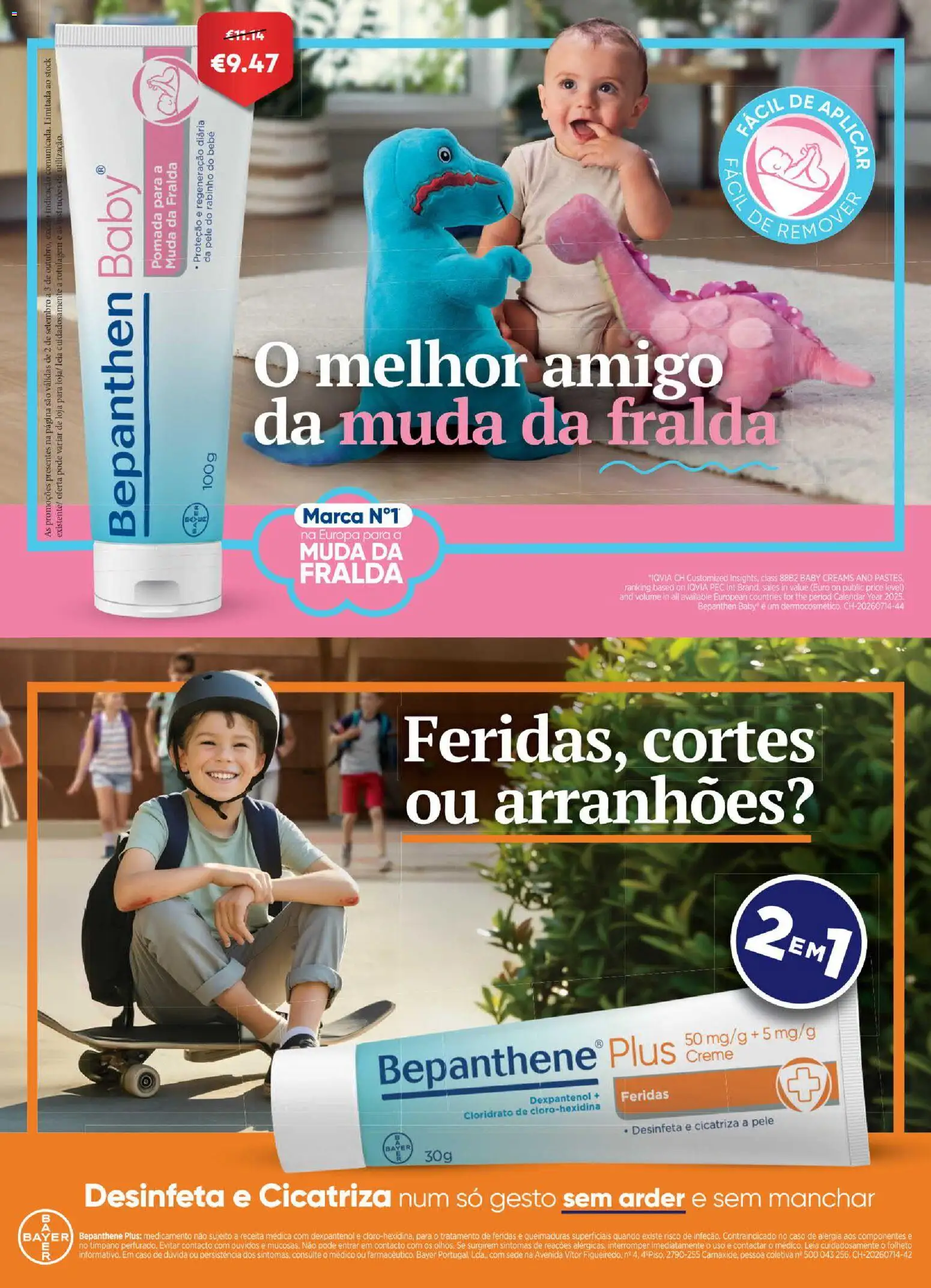 Auchan Revista Longevidade e Especial Bebe │ válido de 02/09/2026 | Página: 55 | Produtos: Pomada, Creme