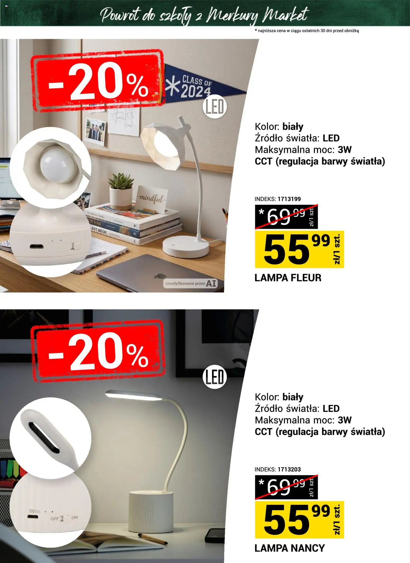 Merkury Market gazetka - Powrót do szkoły od 22.08.2026 | Strona: 16 | Produkty: Lampa