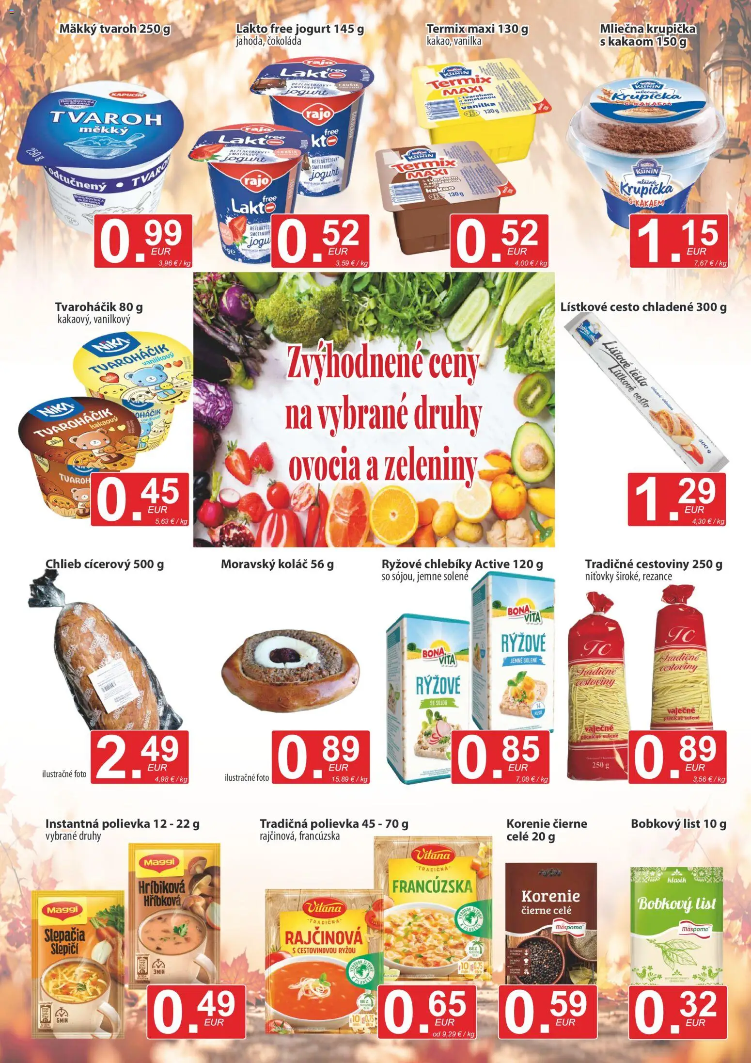 Nové CBA Verex akcie – leták je platný od 15.10.2026 | Strana: 5 | Produkty: Cestoviny, Koláč, Rezance, Kakao
