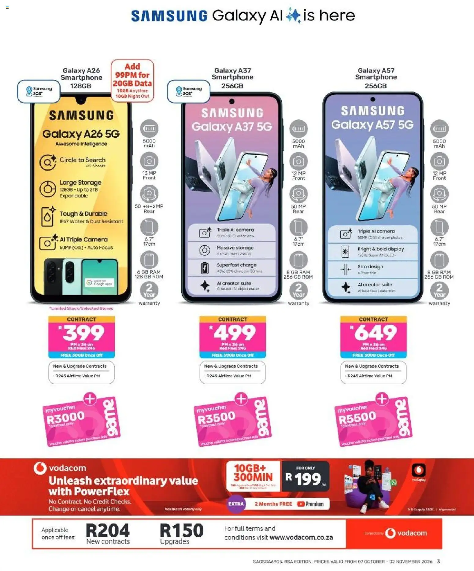 New Game catalogue – valid from 07/10/2026 | Page: 3 | Products: Data, Smartphone, Camera, Water