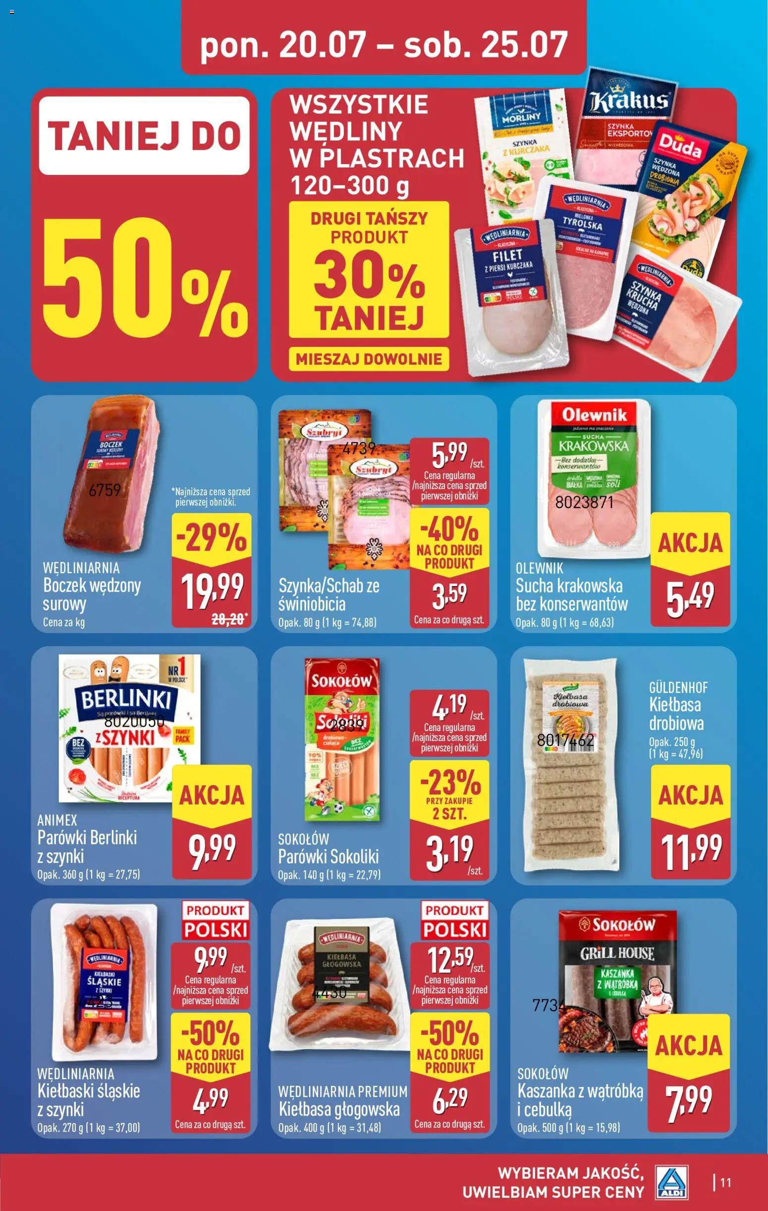 Aldi Polsko leták od 20.07.2026 | Strana: 11 | Produkty: Filet