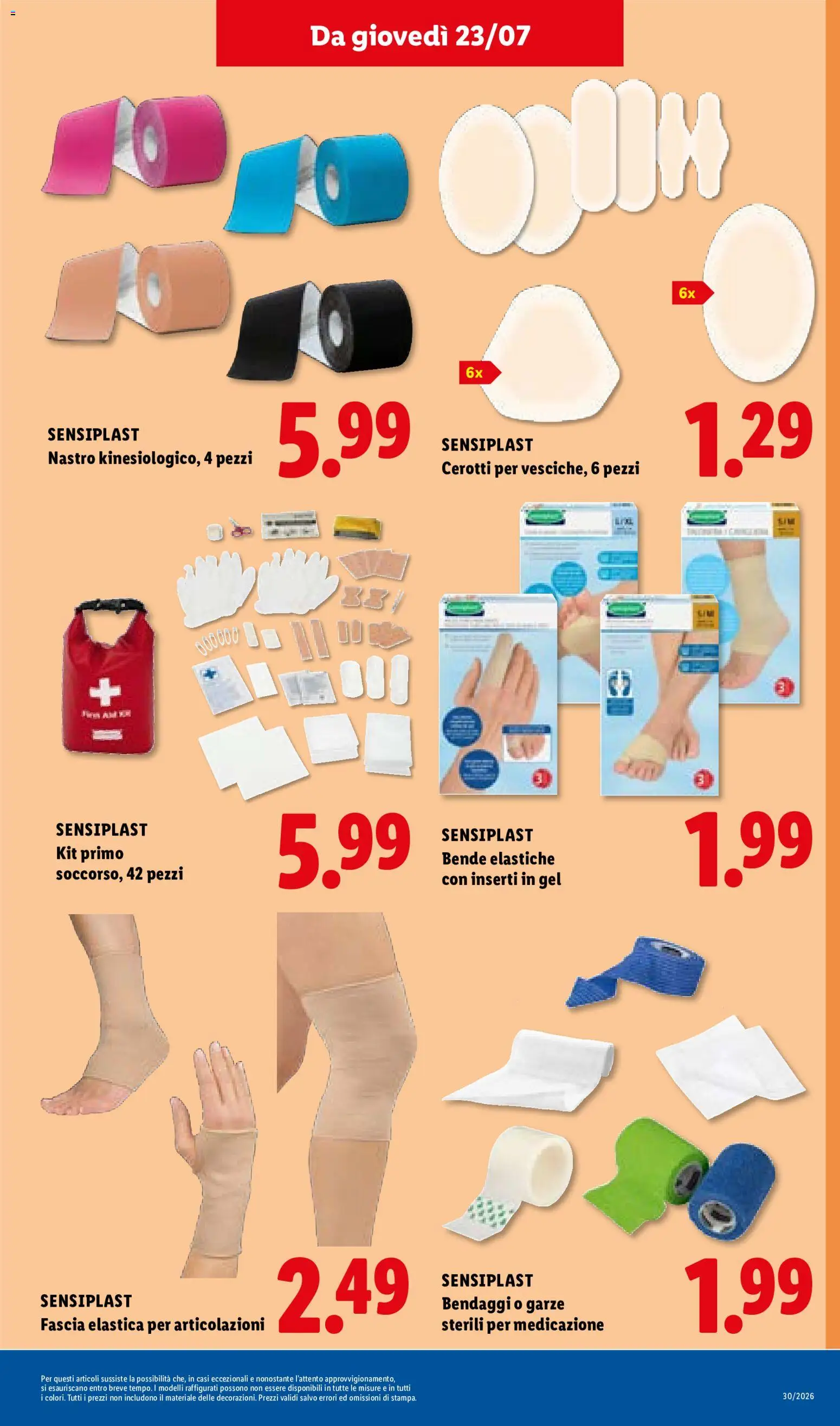 Volantino Lidl del 23/07/2026 | Pagina: 31 | Prodotti: Cerotti, Bende