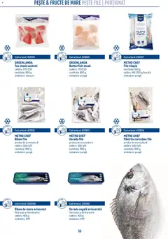 Ofertele Metro valabile de la 21.04.2026 | Pagină: 56 | Produse: Pungă, Biban, Pește, Fructe