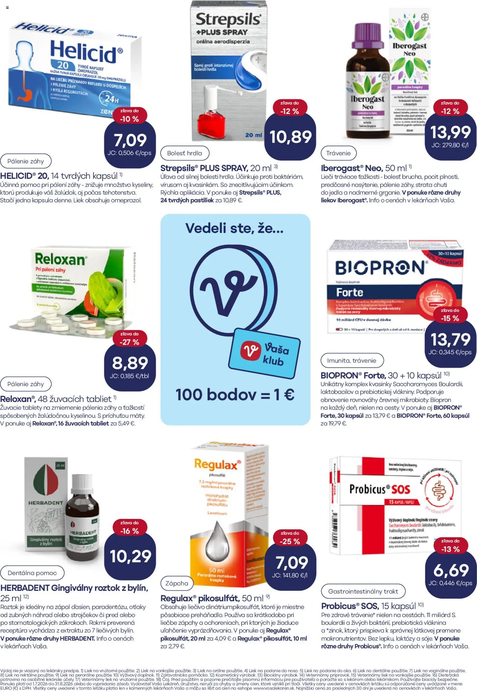 Nové Vaša lekáreň akcie – leták je platný od 01.07.2026 | Strana: 7