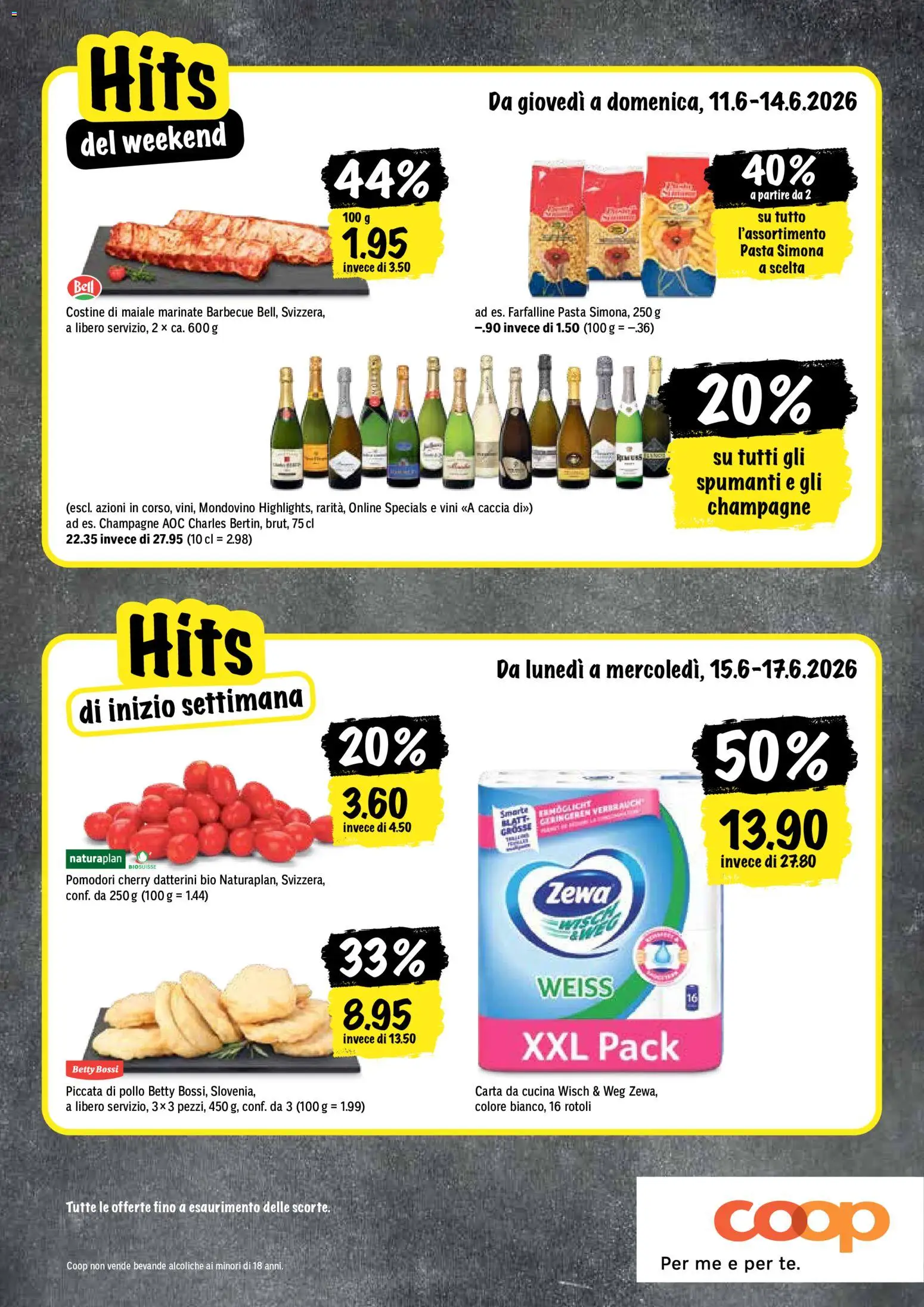 Coop aktionen IT – gültig ab 11.06.2026 | Seite: 20 | Produkte: Pasta