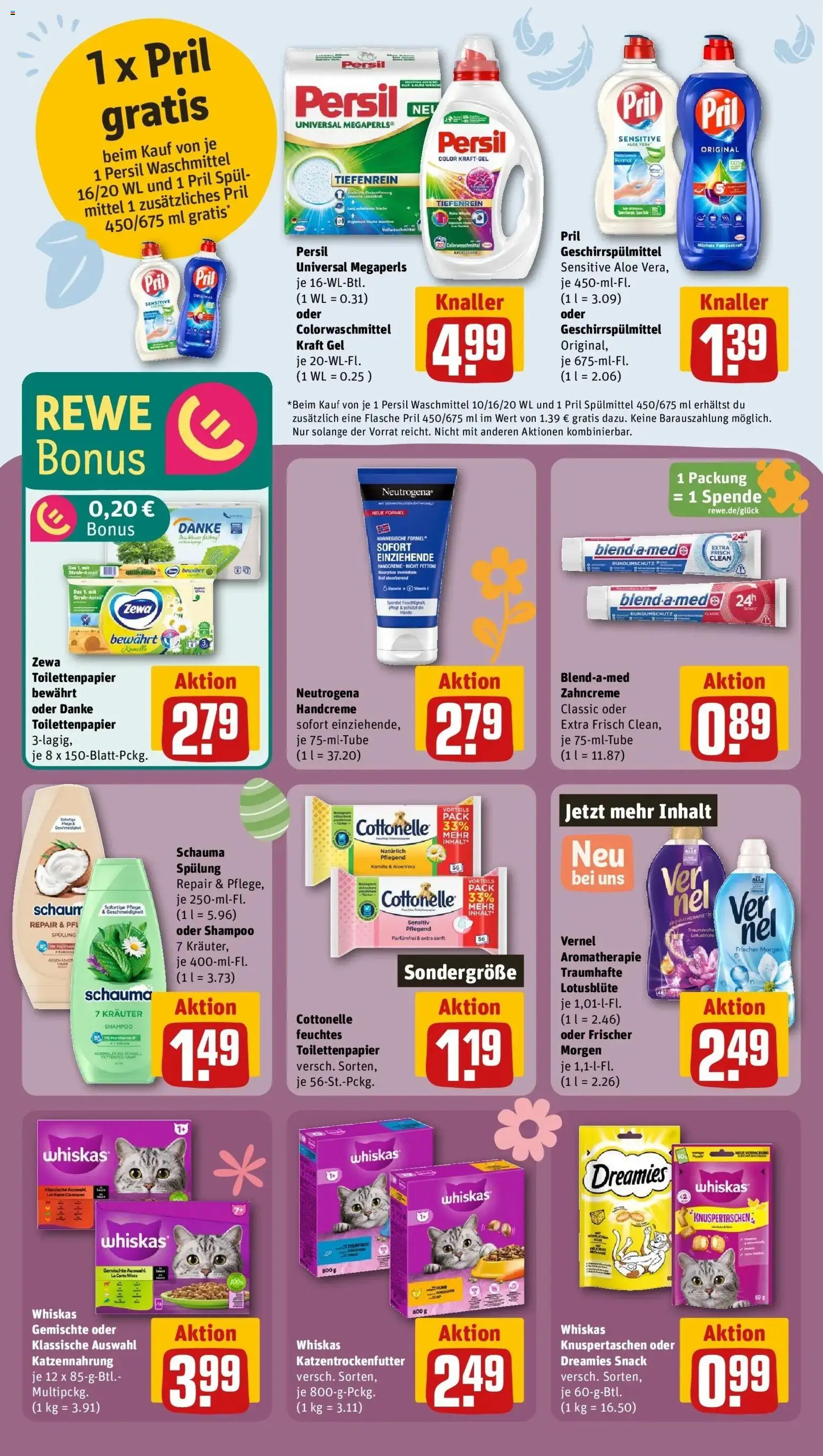 Rewe Prospekt Neunburg Vorm Wald	 – gültig ab 15.03.2026 | Seite: 28 | Produkte: Shampoo, Geschirrspülmittel, Persil, Whiskas
