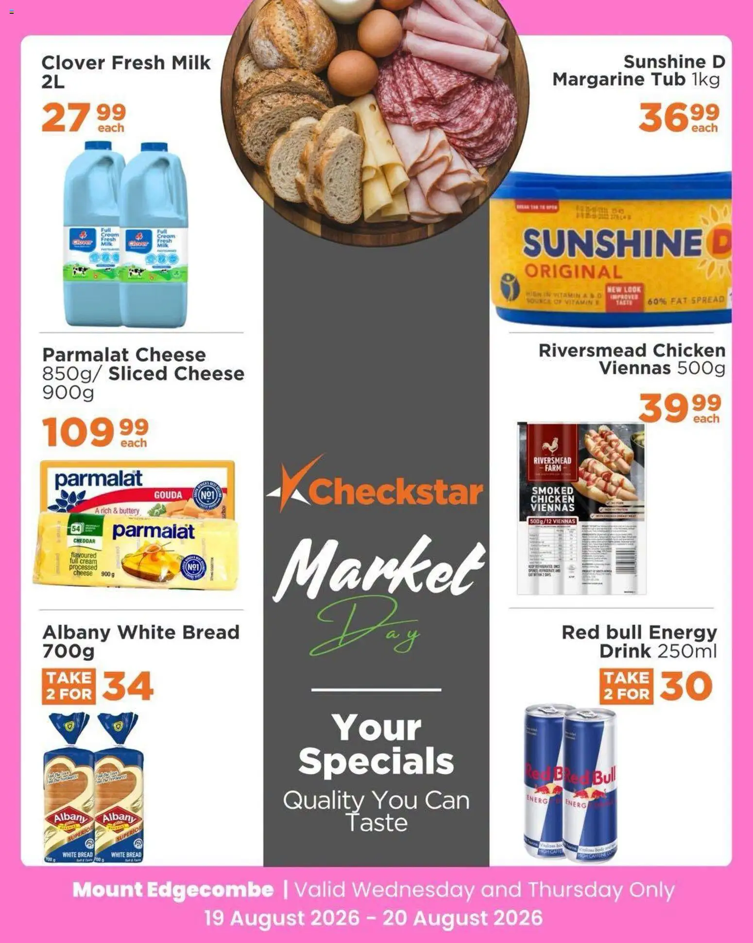 New Check Star catalogue – valid from 19/08/2026 | Page: 9 | Products: Milk, Chicken, Cheddar, Fat spread