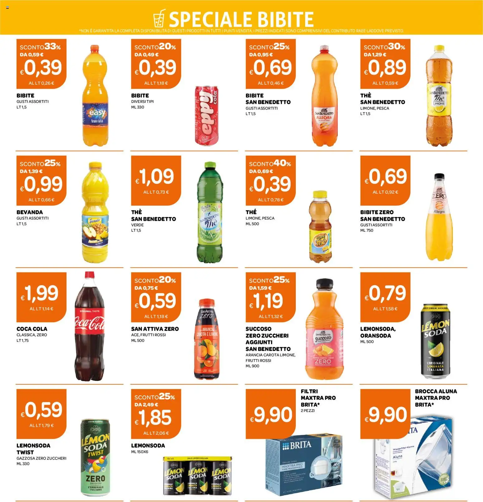 Volantino Ekom del 28/07/2026 | Pagina: 15 | Prodotti: Carota, Limone, Pesca, Bibite