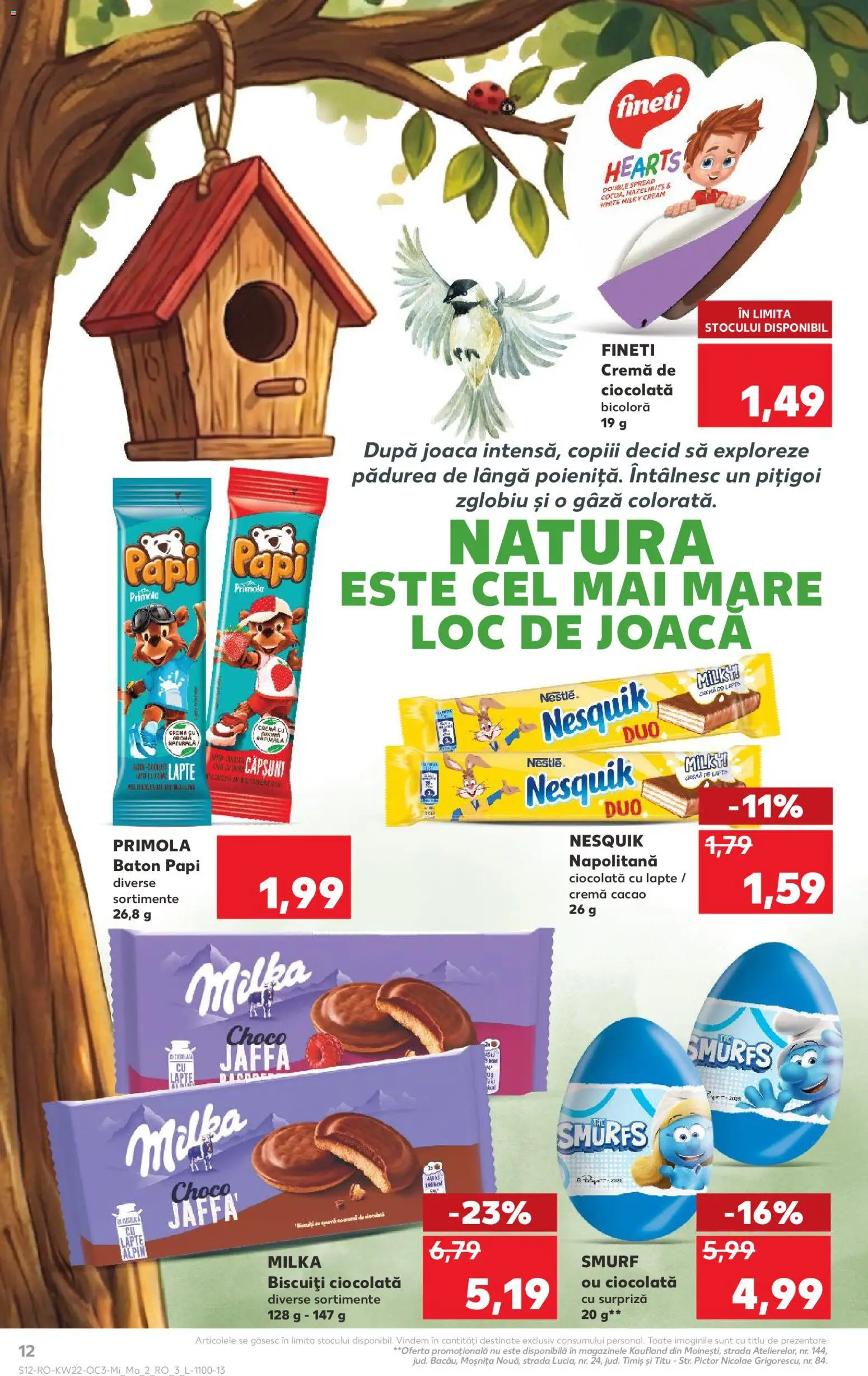 Noul catalog Kaufland – valabil de la 27.05.2026 | Pagină: 12 | Produse: Lapte, Cremă, Ciocolată, Cacao