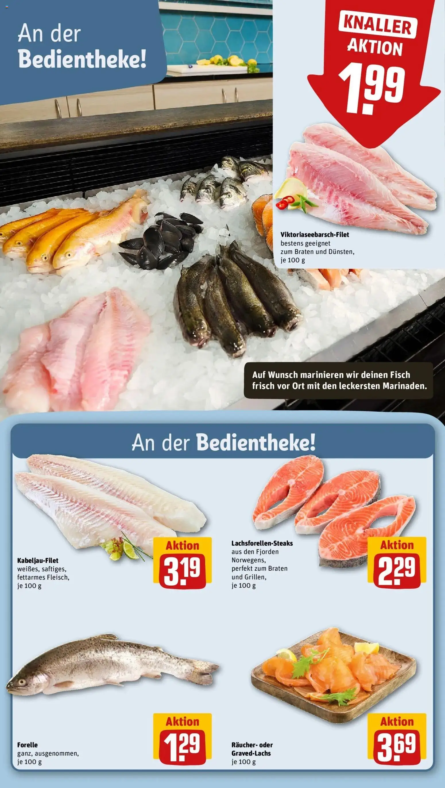 REWE Prospekt ab 10.08.2026 zum Blättern » Angebote | Seite: 33 | Produkte: Fisch
