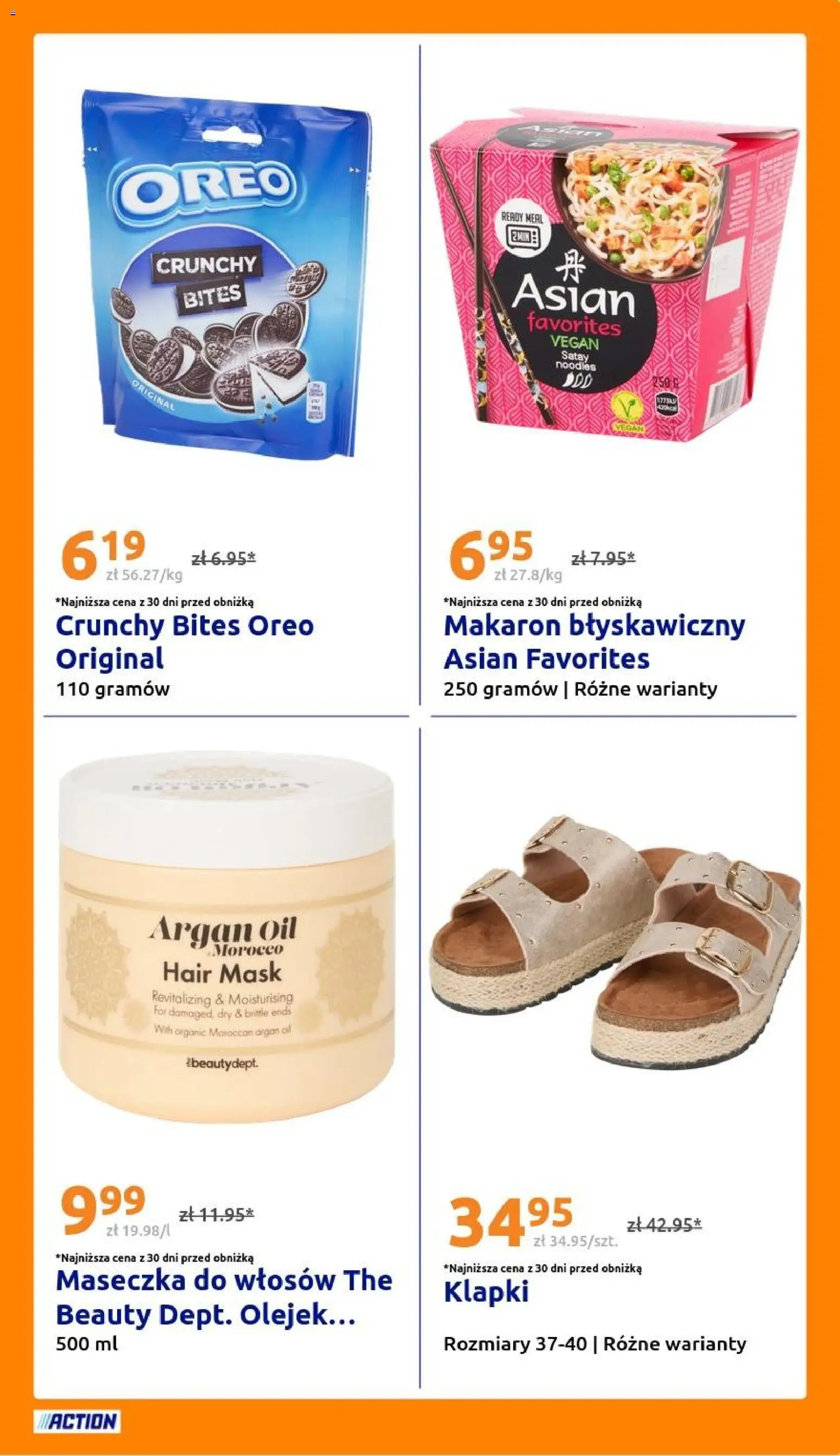 Action gazetka od 24.06.2026 | Strona: 27 | Produkty: Klapki, Makaron