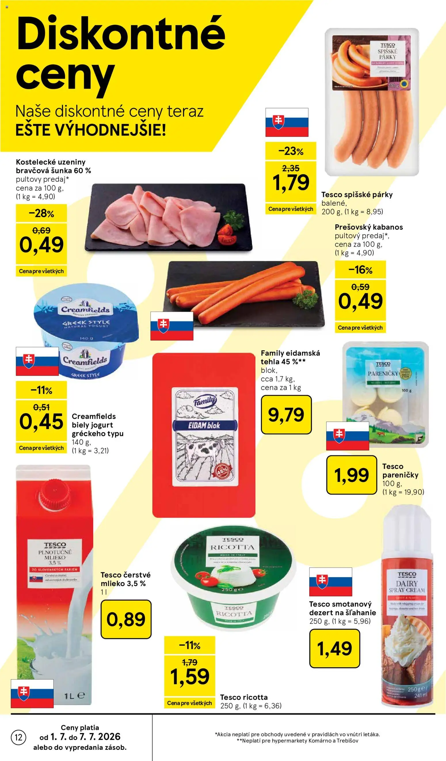 Nové Tesco akcie – leták je platný od 01.07.2026 | Strana: 12