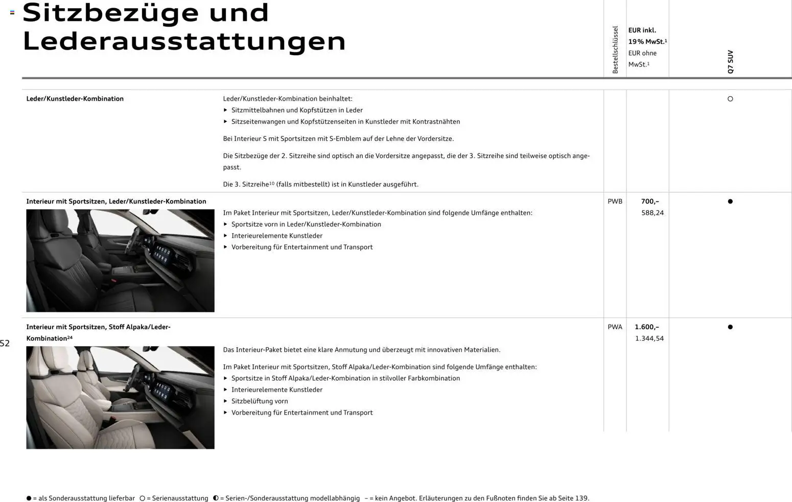 Audi Q7 – gültig ab 23.06.2026 | Seite: 52