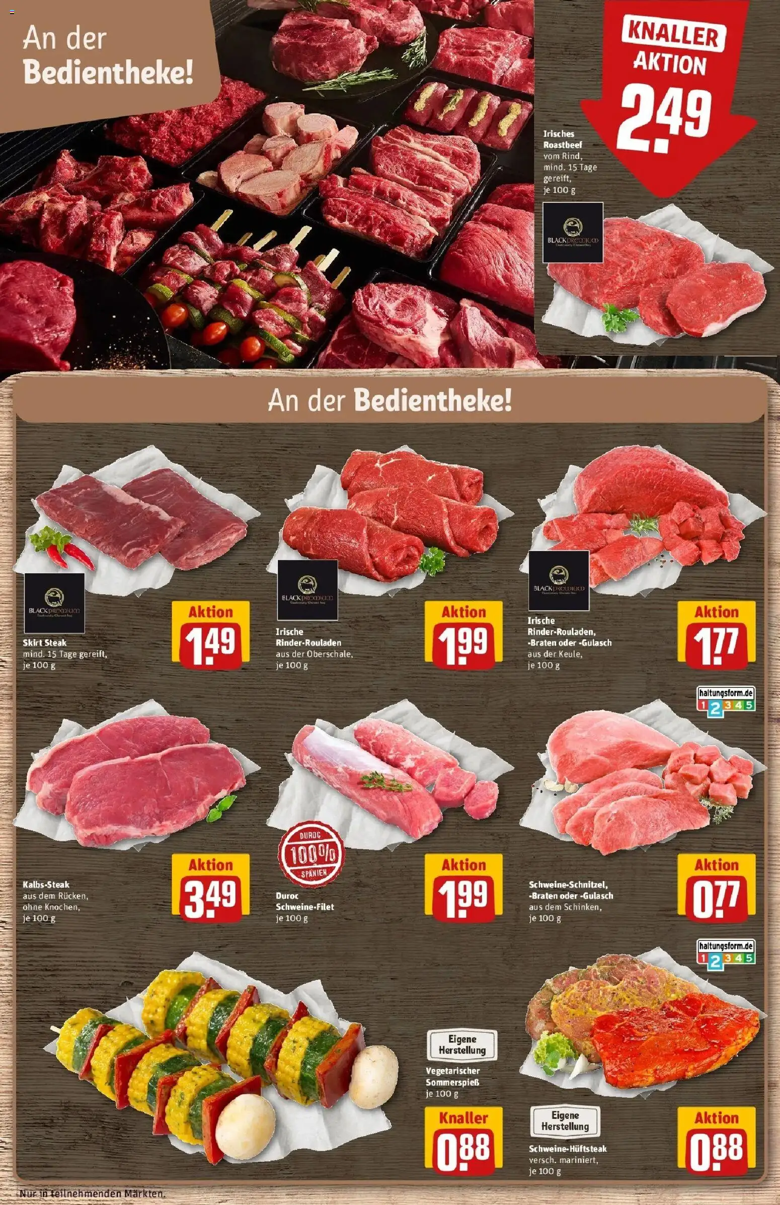 Rewe Prospekt Hohen Neuendorf Ot Bergfelde – gültig ab 17.05.2026 | Seite: 12 | Produkte: Rinderrouladen, Roastbeef, Schweinefilet, Gulasch