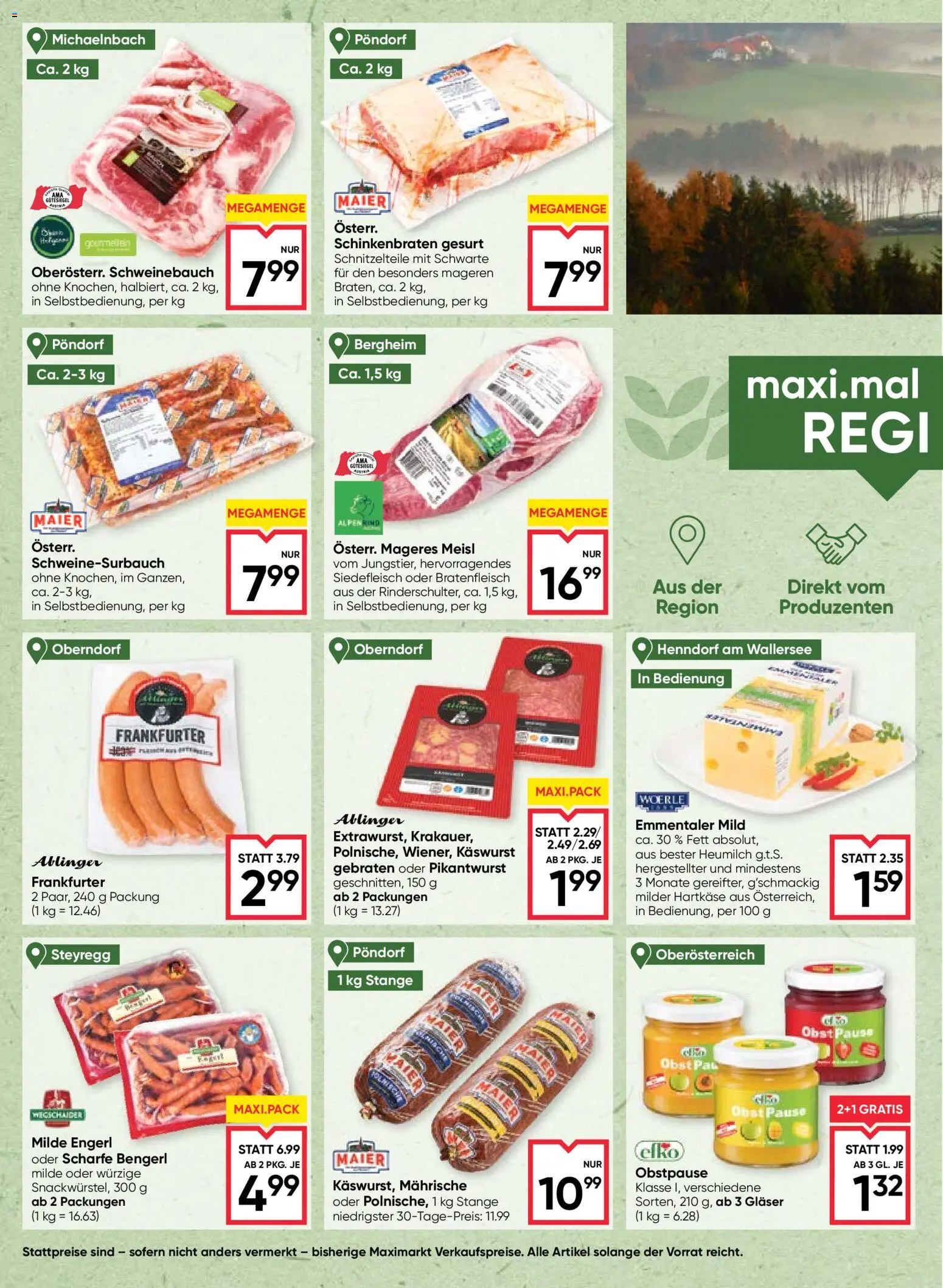 Maximarkt Flugblatt gültig ab 22.10.2026 | Seite: 4 | Produkte: Obst