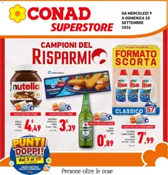 Anteprima del volantino Conad volantino Superstore Lazio valido a partire dal 09/09/2026