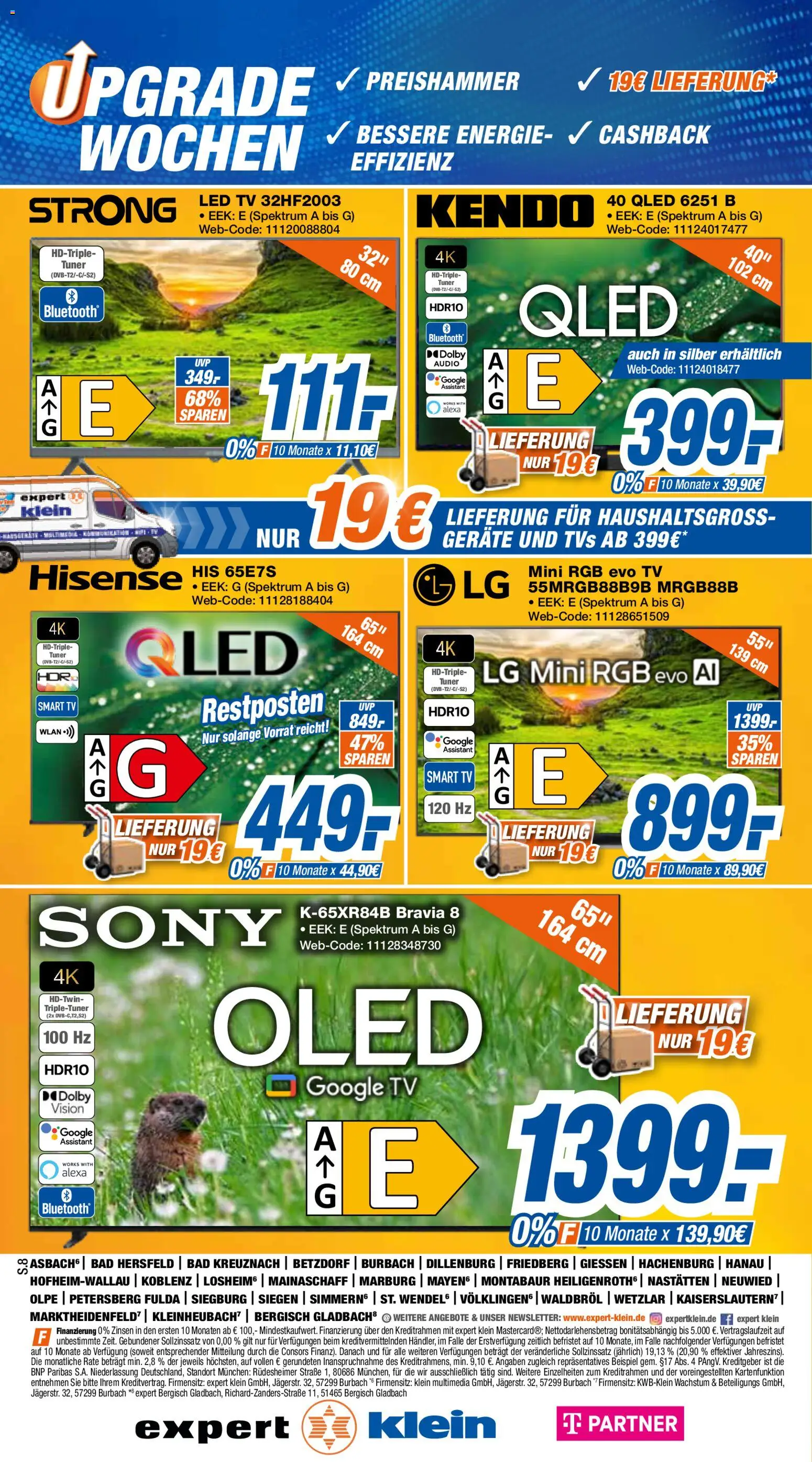 Expert Prospekt Giessen – gültig ab 19.09.2026 | Seite: 8 | Produkte: LG, Hisense, Smart TV, Audio