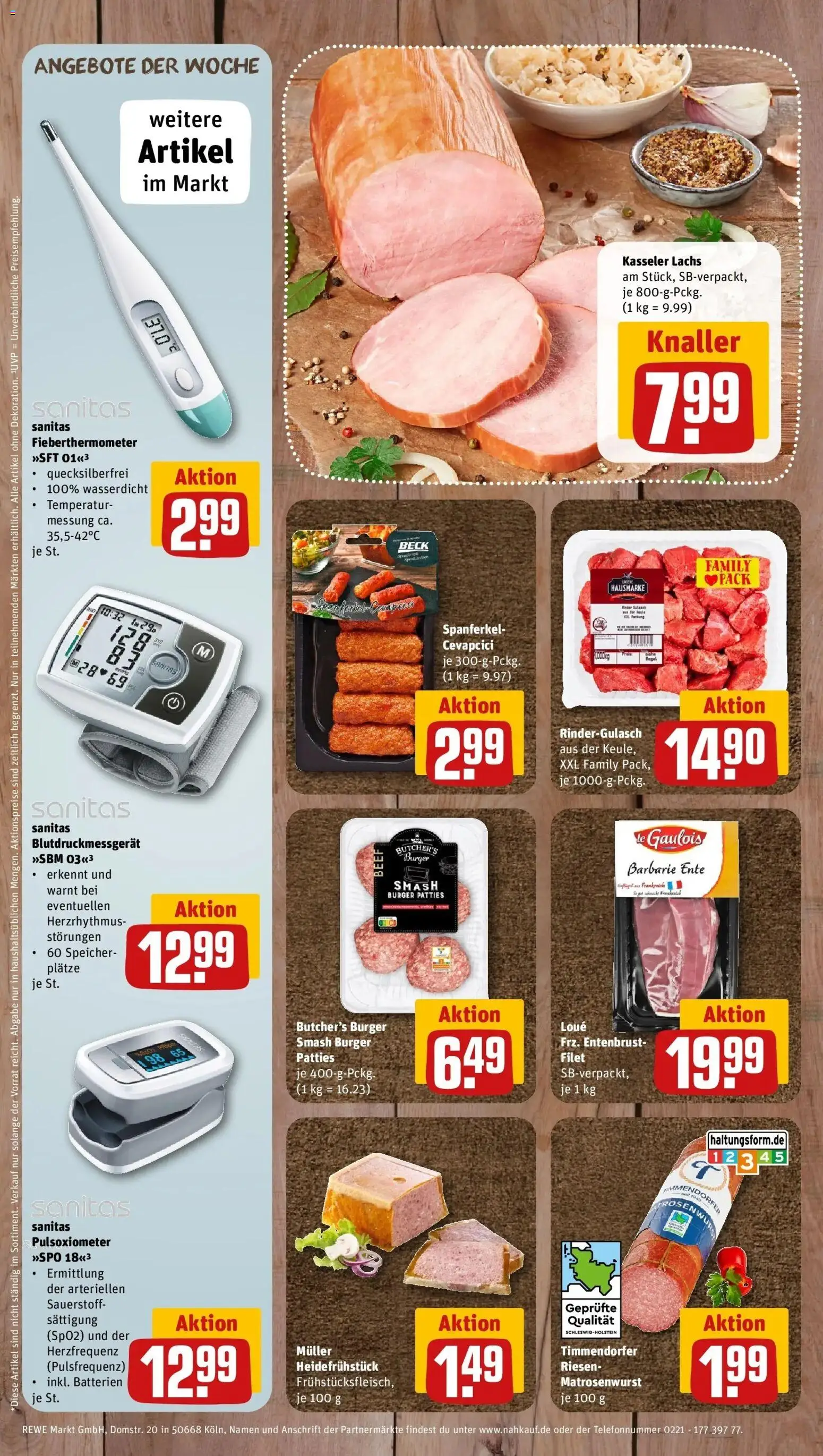 REWE Prospekt ab 12.10.2026 zum Blättern » Angebote | Seite: 11 | Produkte: Batterien, Cevapcici, Lachs, Ente