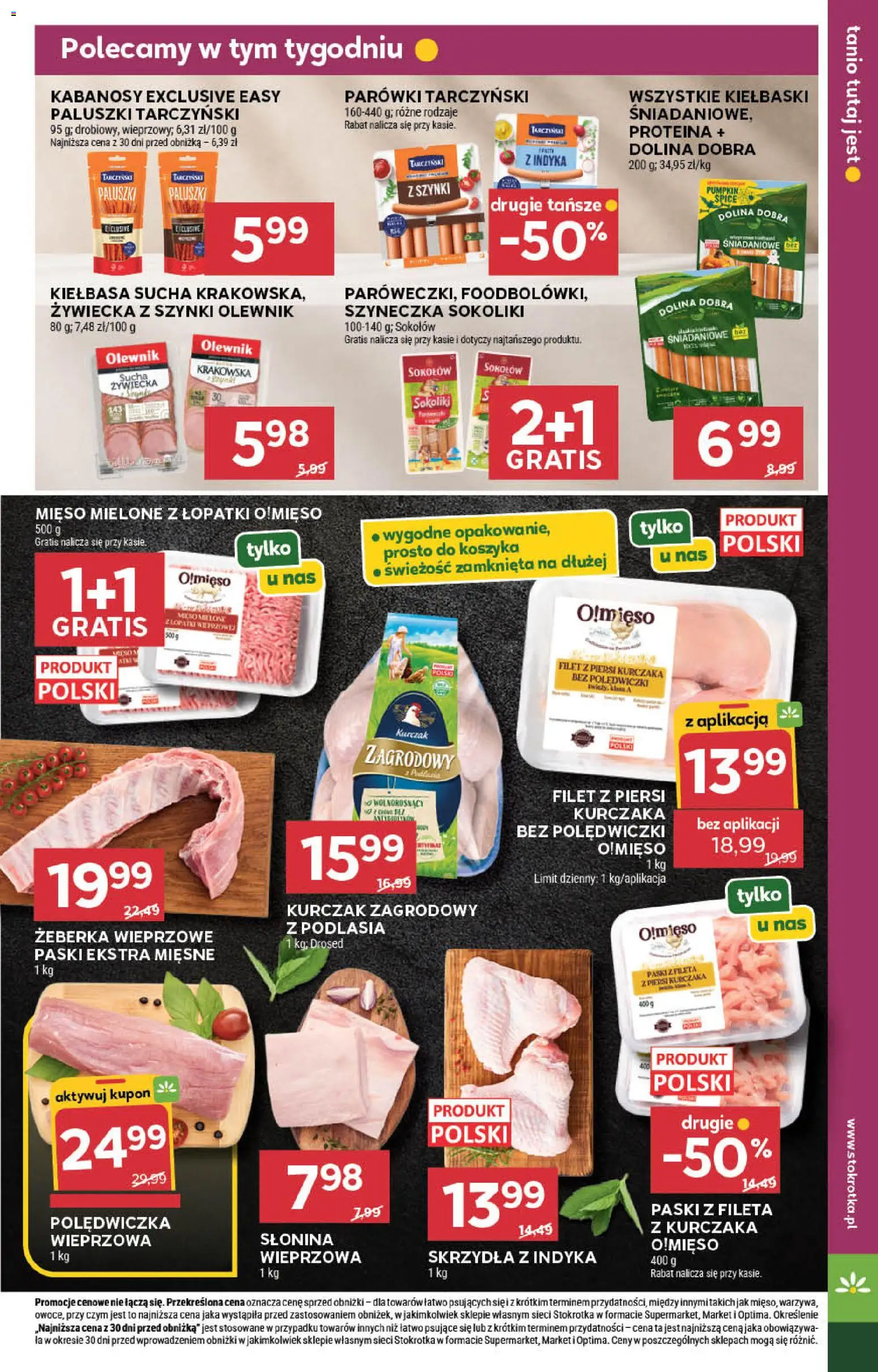 Stokrotka gazetka - Market od 08.10.2026 | Strona: 11 | Produkty: Parówki, Polędwiczki, Paluszki, Filet z piersi kurczaka