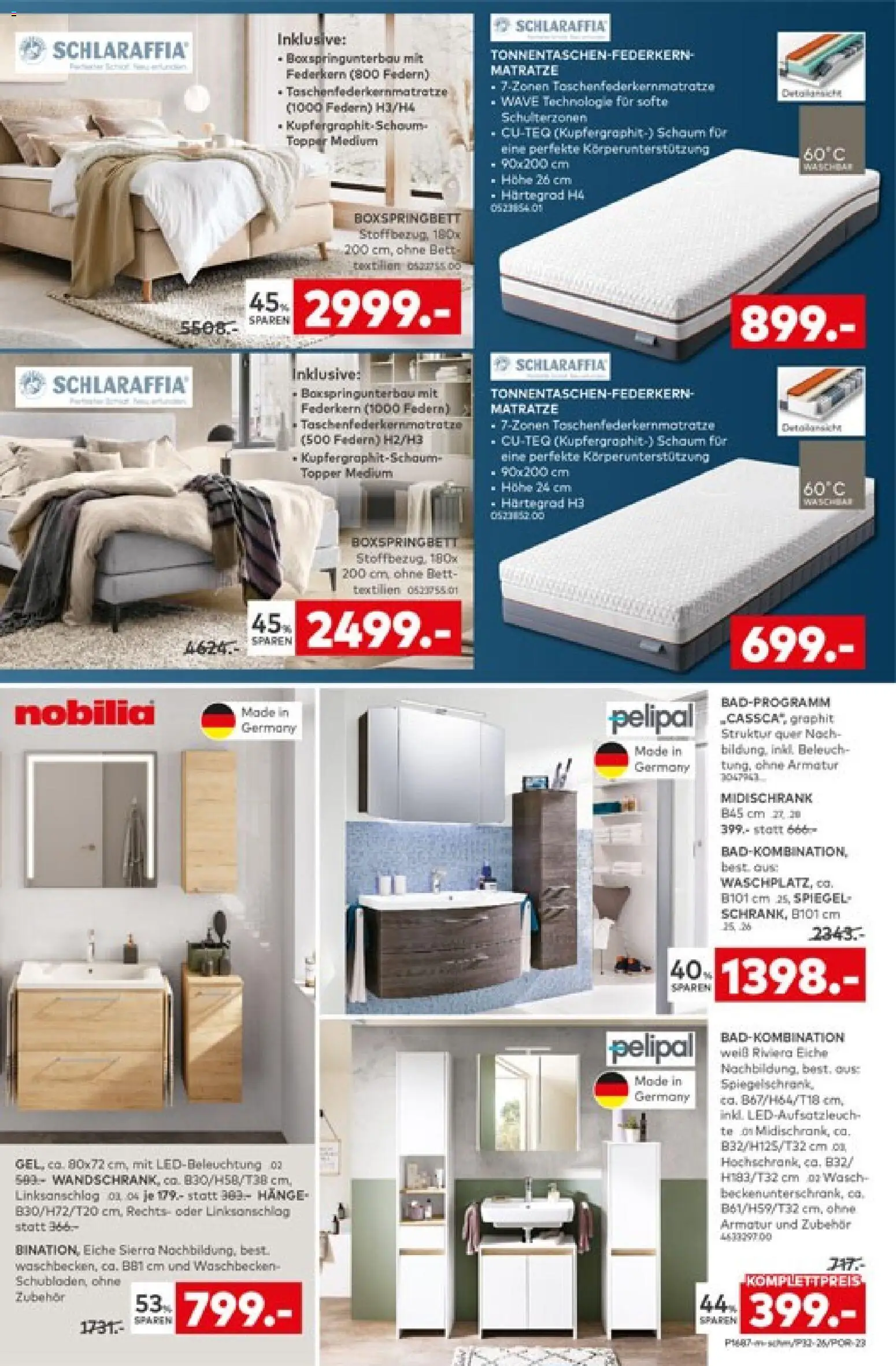 Porta! Prospekt – gültig ab 07.09.2026 | Seite: 15 | Produkte: Bett, Boxspringbett, Topper, Midischrank