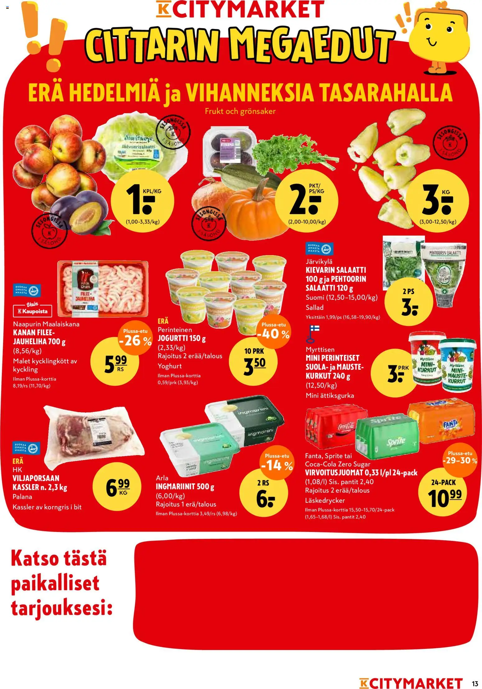 K-Citymarket tarjoukset – voimassa 17/09/2026 alkaen | Sivu: 13