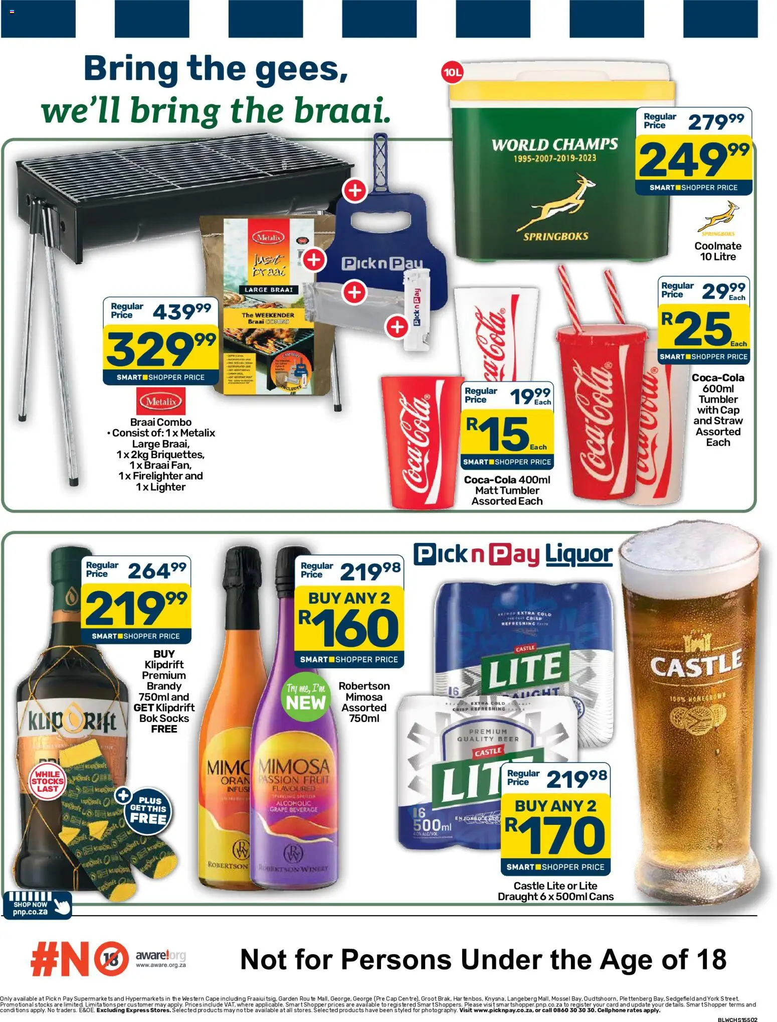 New Pick n Pay catalogue – valid from 23/09/2026 | Page: 3 | Products: Cap, Brandy, Beer, Fruit