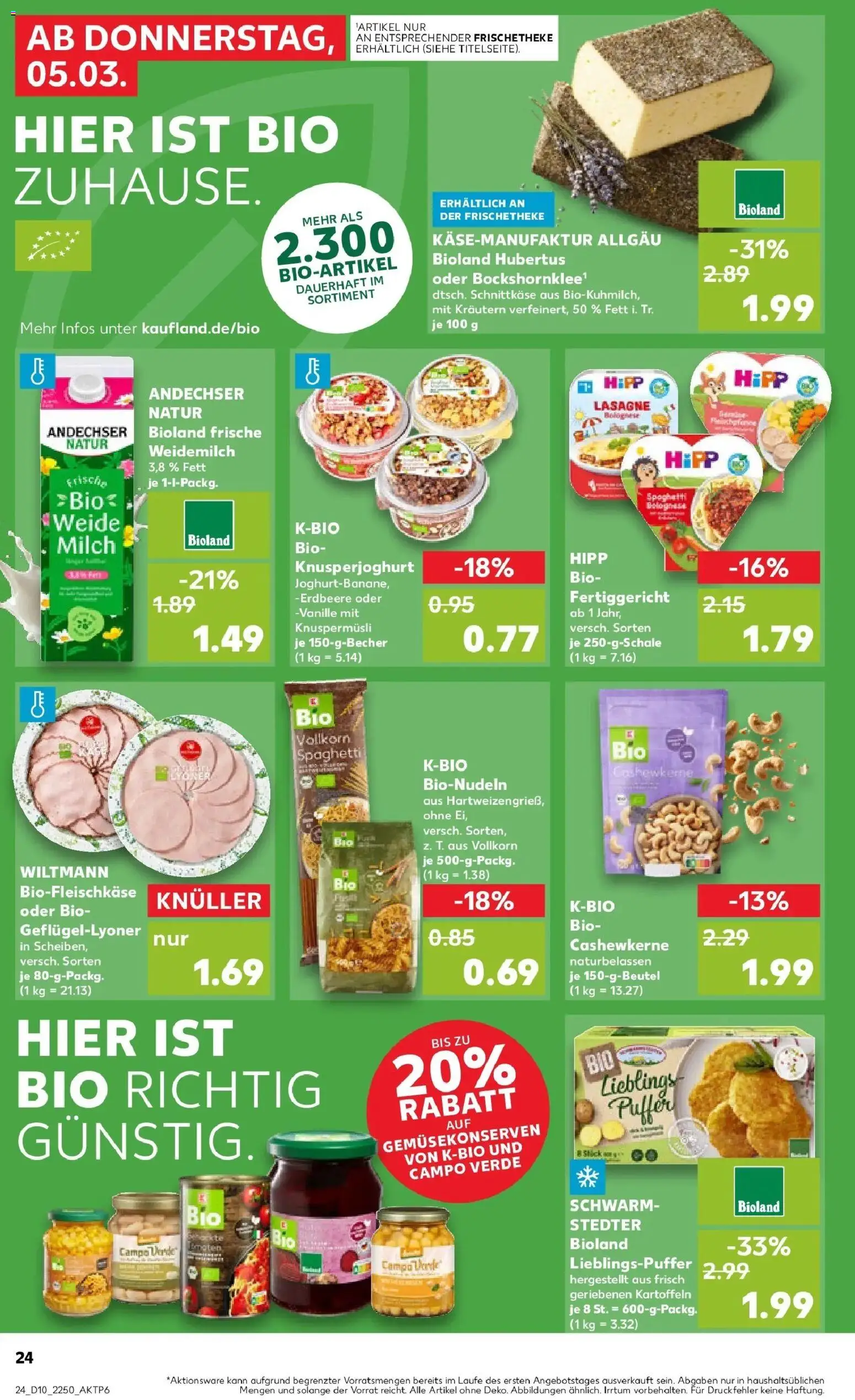 Kaufland Prospekt Pfullingen	 – gültig ab 02.03.2026 | Seite: 36 | Produkte: Milch, Kartoffeln, Pasta