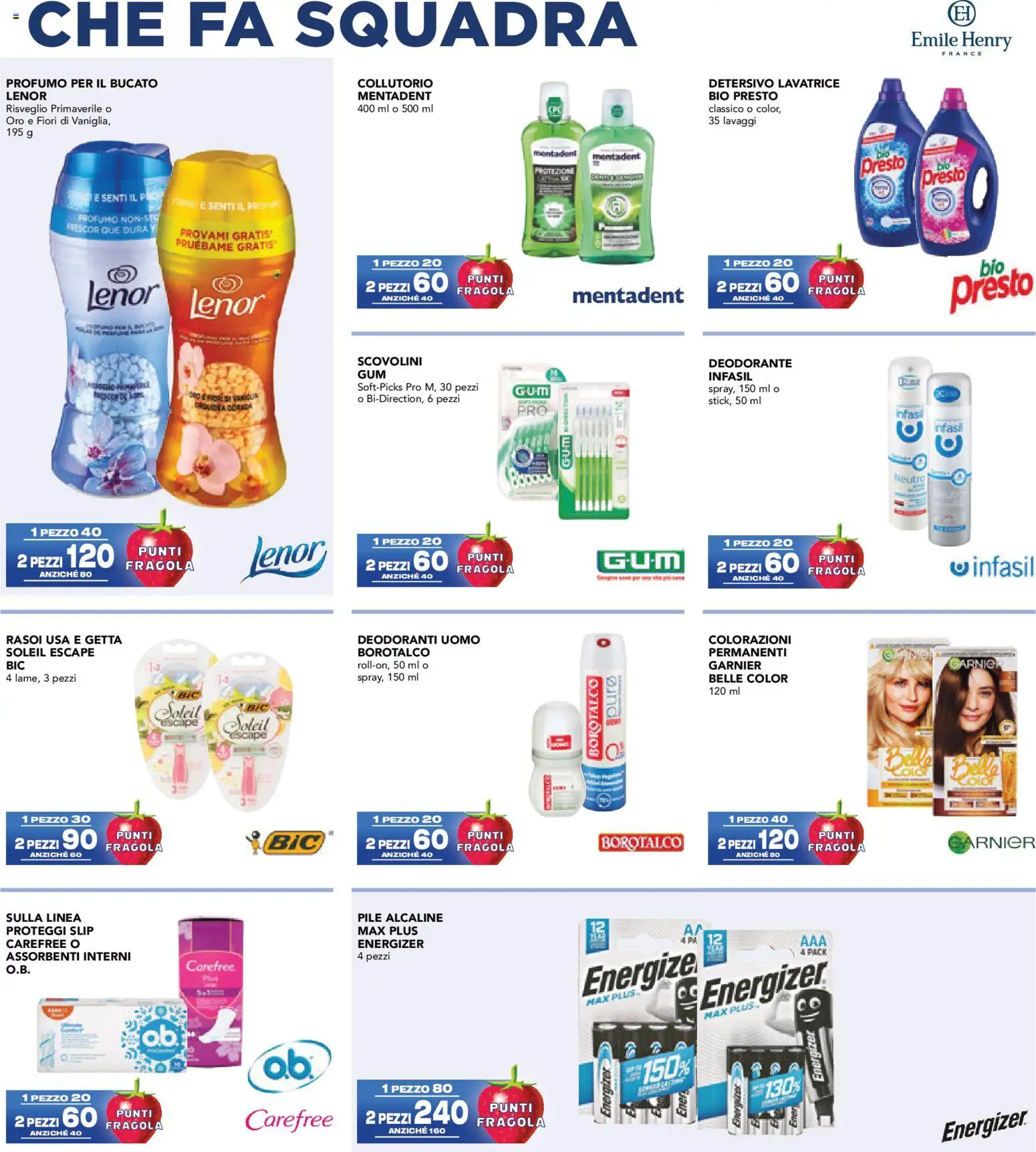 Volantino Esselunga S del 08.06.2026 | Pagina: 11 | Prodotti: Pile, Deodorante, Proteggi slip, Slip