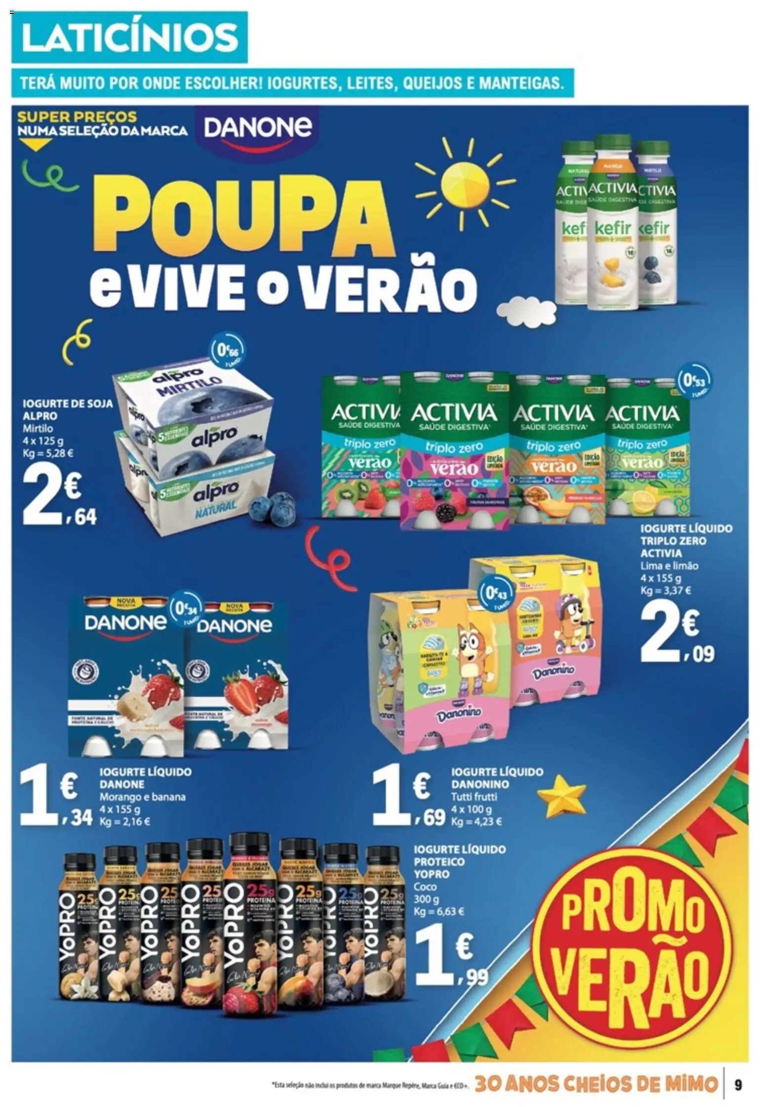E.Leclerc folheto │ válido de 13/08/2026 | Página: 9 | Produtos: Laticínios, Maça, Lima, Proteina