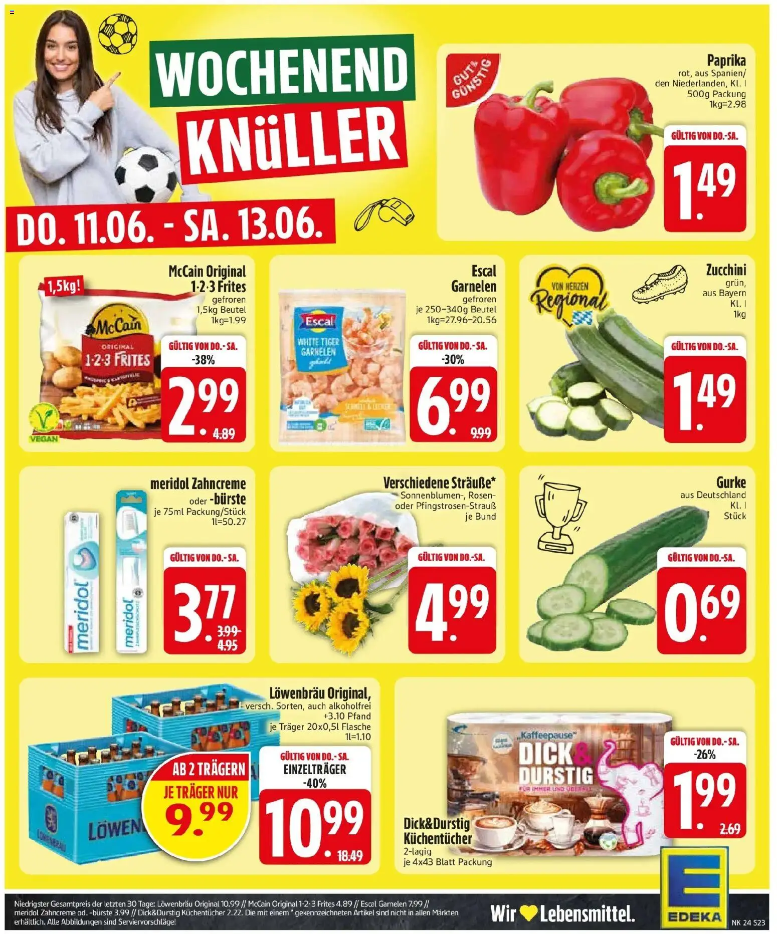 Edeka prospekt Neusäß-Steppach – gültig ab 08.06.2026 | Seite: 25 | Produkte: Garnelen, Bürste, Paprika, Zucchini