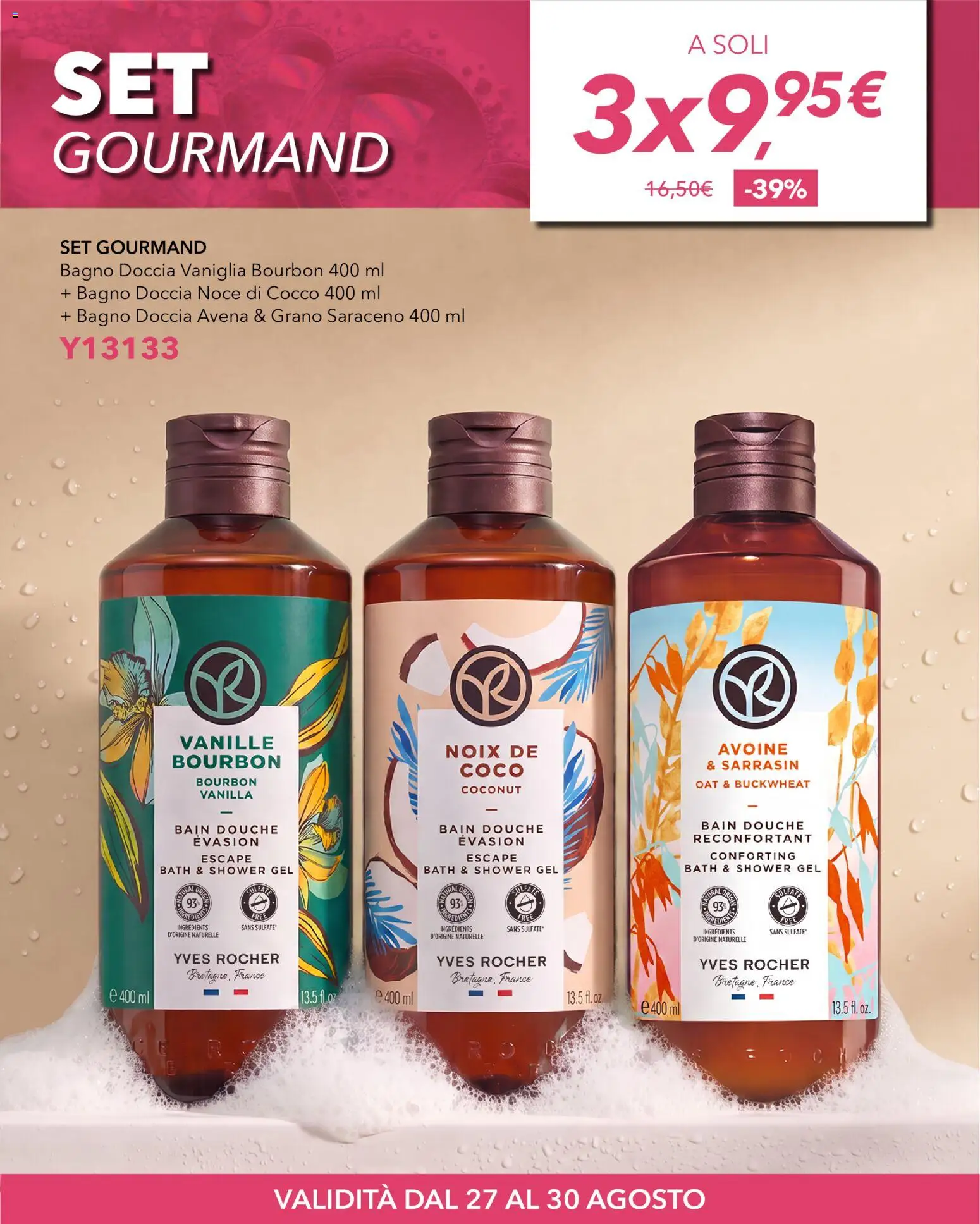 Volantino Yves Rocher del 27/08/2026 | Pagina: 2 | Prodotti: Vaniglia, Cocco, Bagno, Doccia