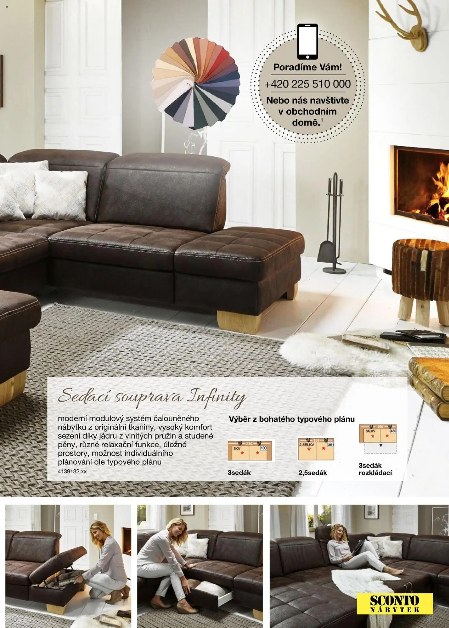 Sconto nábytek katalog - Sedací soupravy od 01.01.2026 | Strana: 41 | Produkty: Sedací souprava, Nábytek