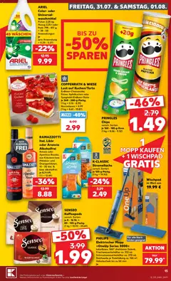 Kaufland DE -DE Folder - Voorbeeld van een folder van Kaufland DE, geldig van 30-07-2026 | Pagina: 15 | Producten: Chips, Kész piskótalap, Pringles, Pads