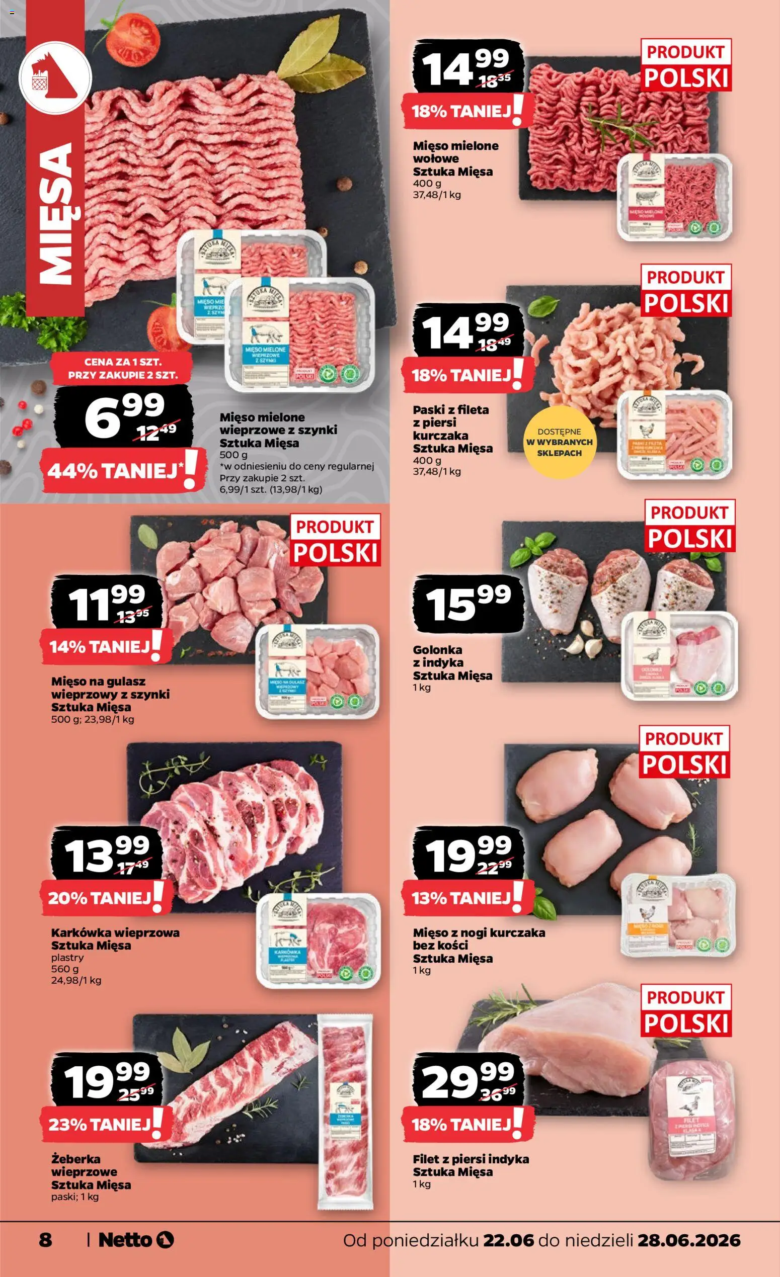Netto gazetka od poniedziałku spożywcza od 22.06.2026 | Strona: 8