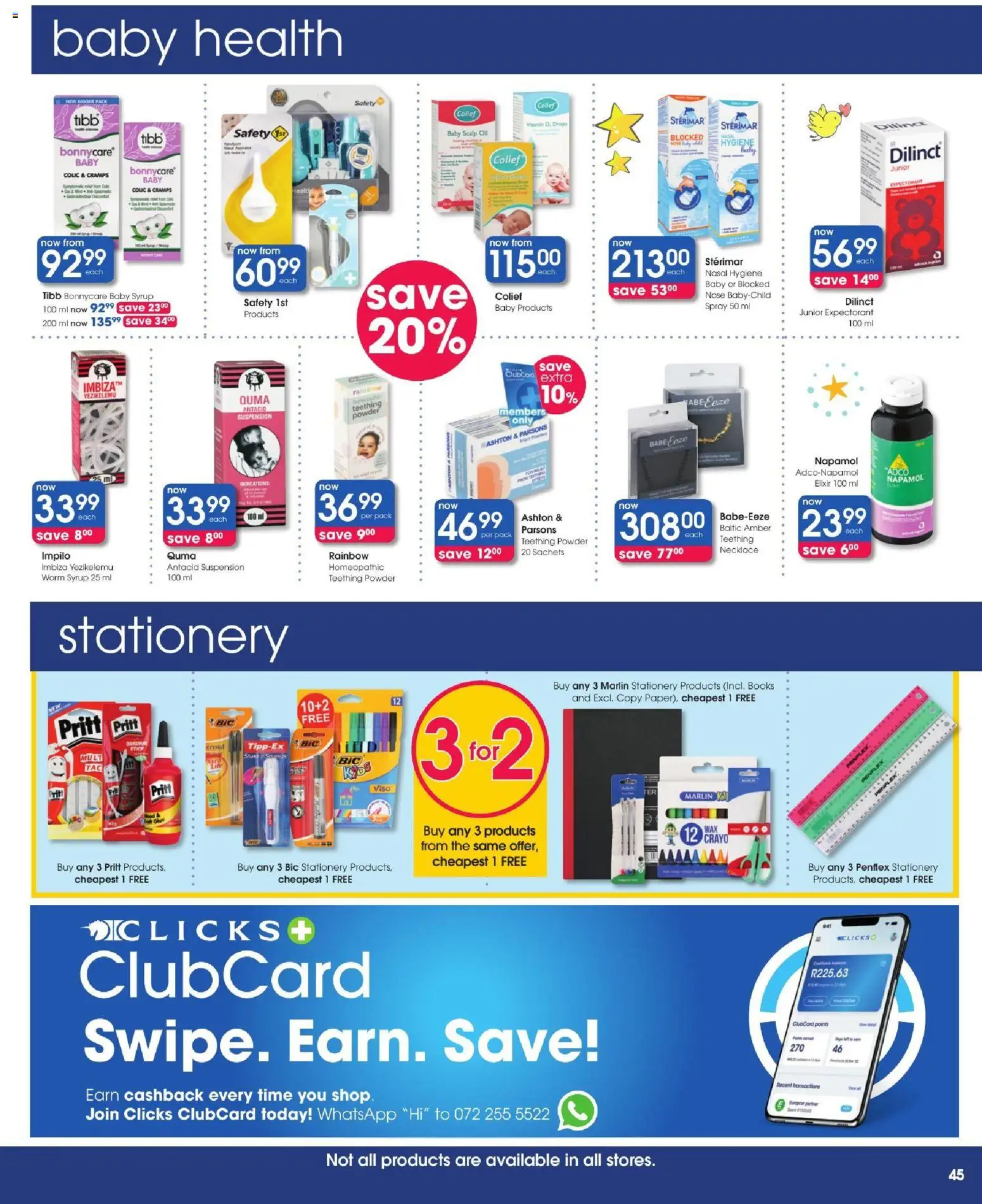 New Clicks catalogue – valid from 25/08/2026 | Page: 45