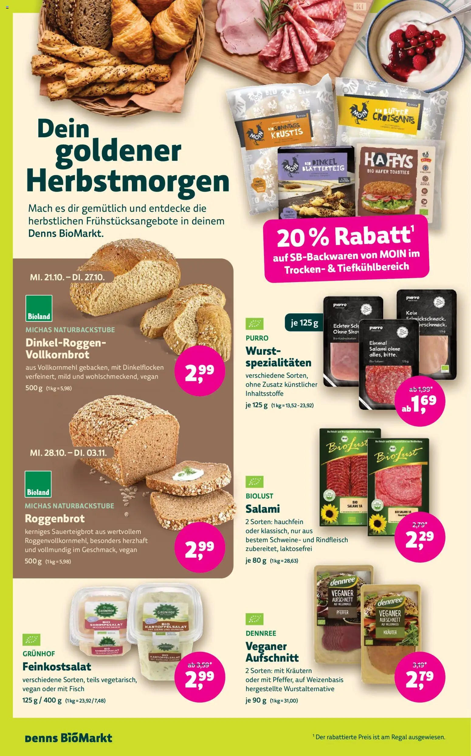 Denns BioMarkt Angebote – gültig ab 21.10.2026 | Seite: 8 | Produkte: Spezialitäten, Fisch, Pfeffer, Vollkornmehl