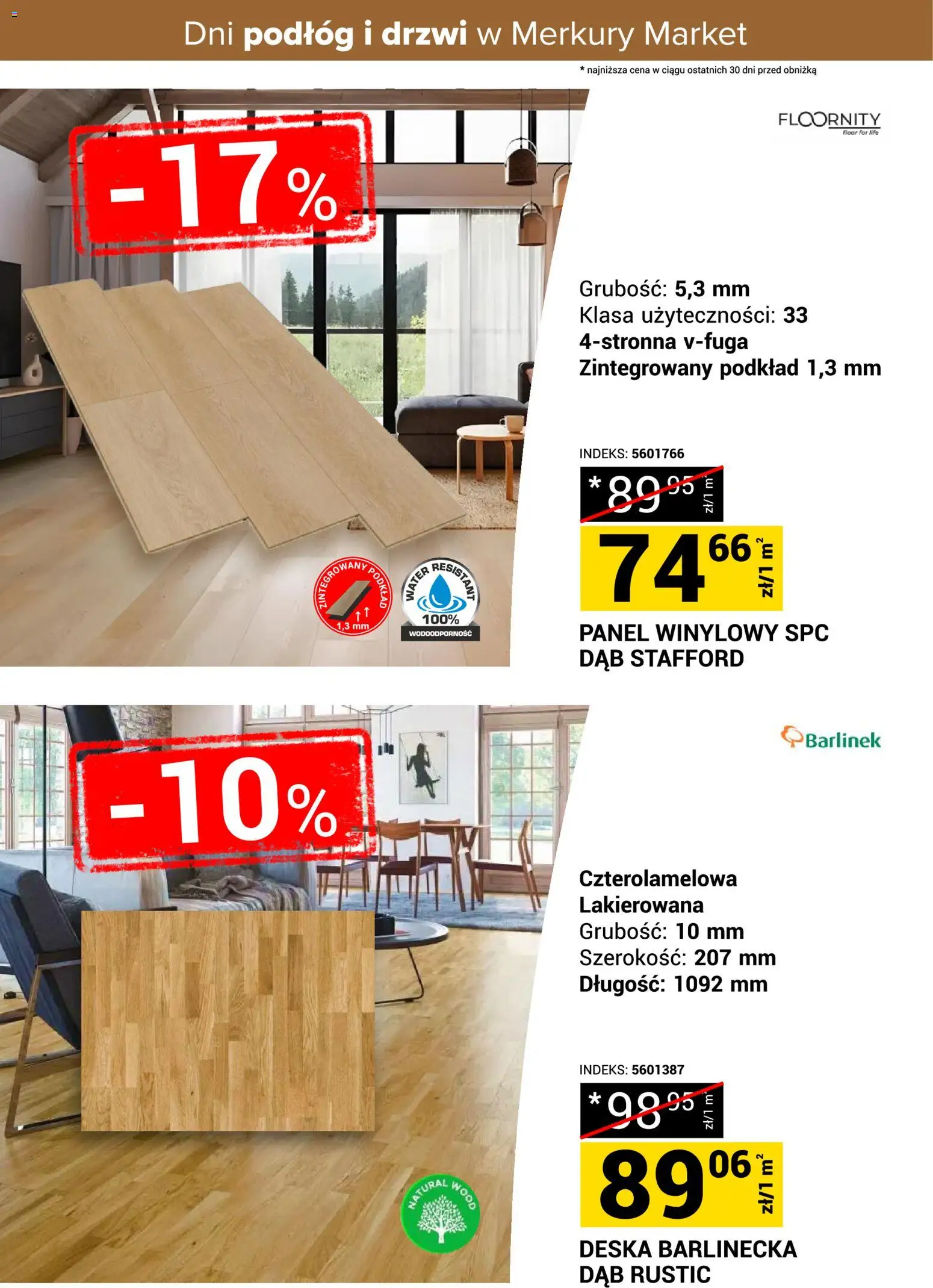 Merkury Market gazetka - Dni podłóg i drzwi od 17.10.2026 | Strona: 10 | Produkty: Drzwi