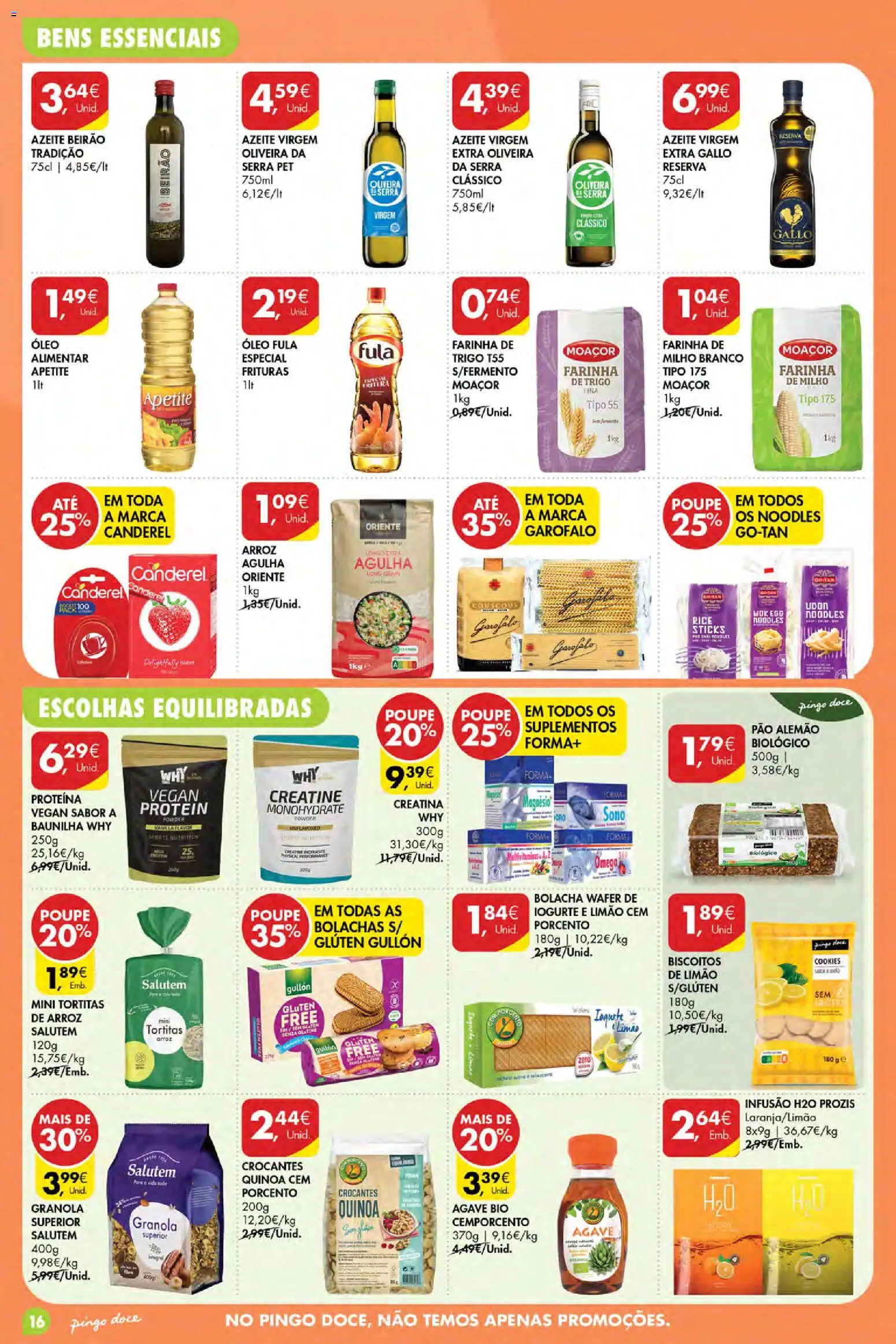 Pingo Doce folheto Poupe Esta Semana Açores │ válido de 15/10/2026 | Página: 16 | Produtos: Azeite, Arroz, Agave, Biscoitos