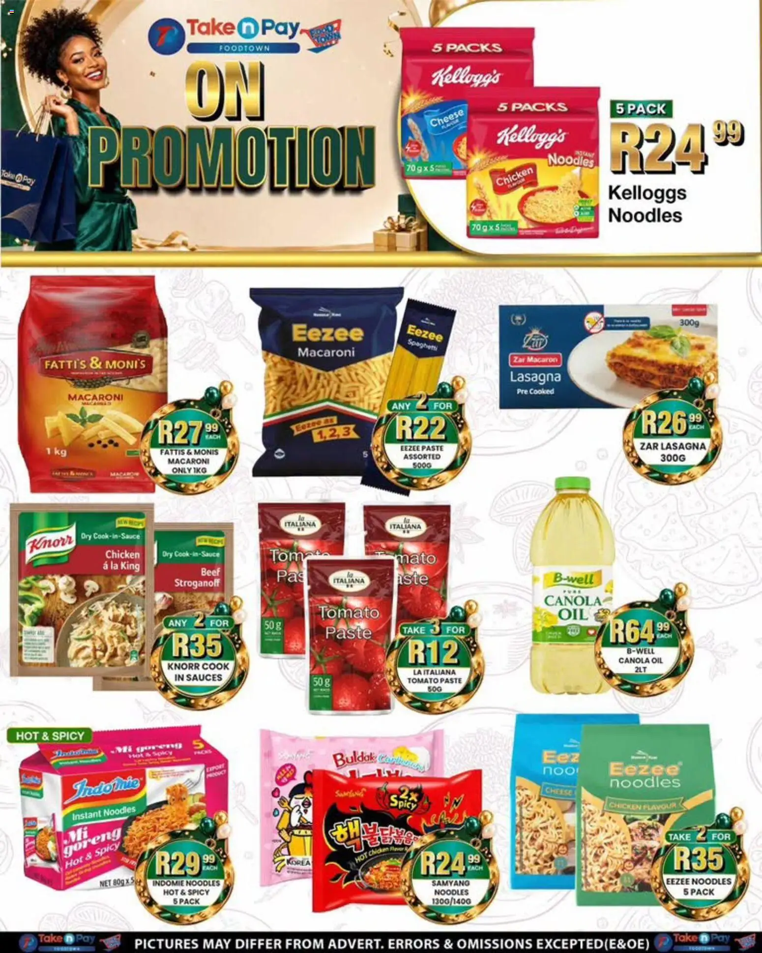 New Take n Pay catalogue – valid from 31/08/2026 | Page: 5 | Products: Sauces, Chicken, Beef, Spaghetti