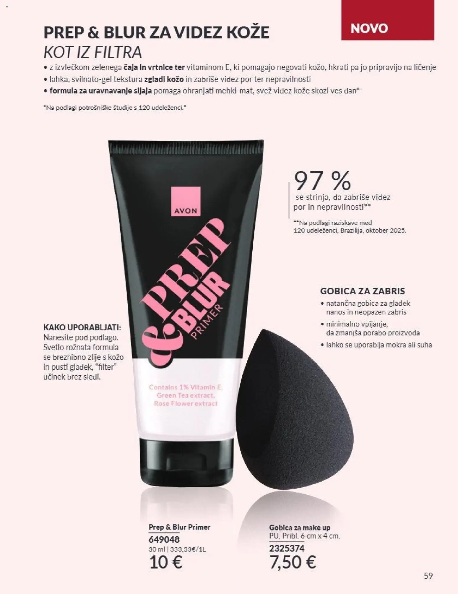 Novi Avon katalog ponudbe – veljaven od 01.09.2026 | Stran: 59 | Izdelki: Med, Gobica, Por